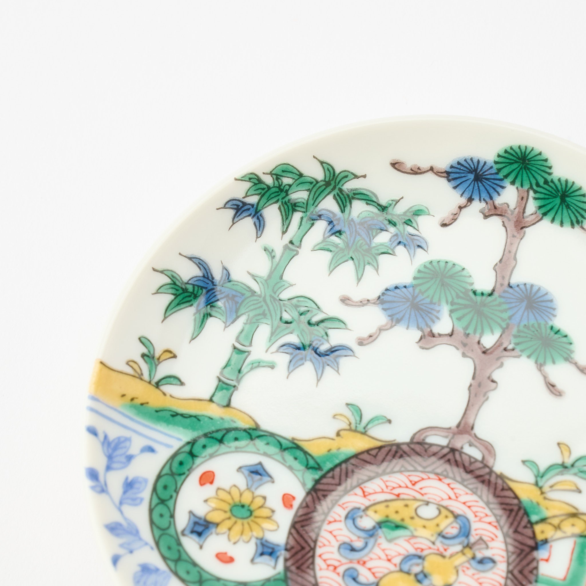 Kutani Art Heritage Designs Sauce Plate