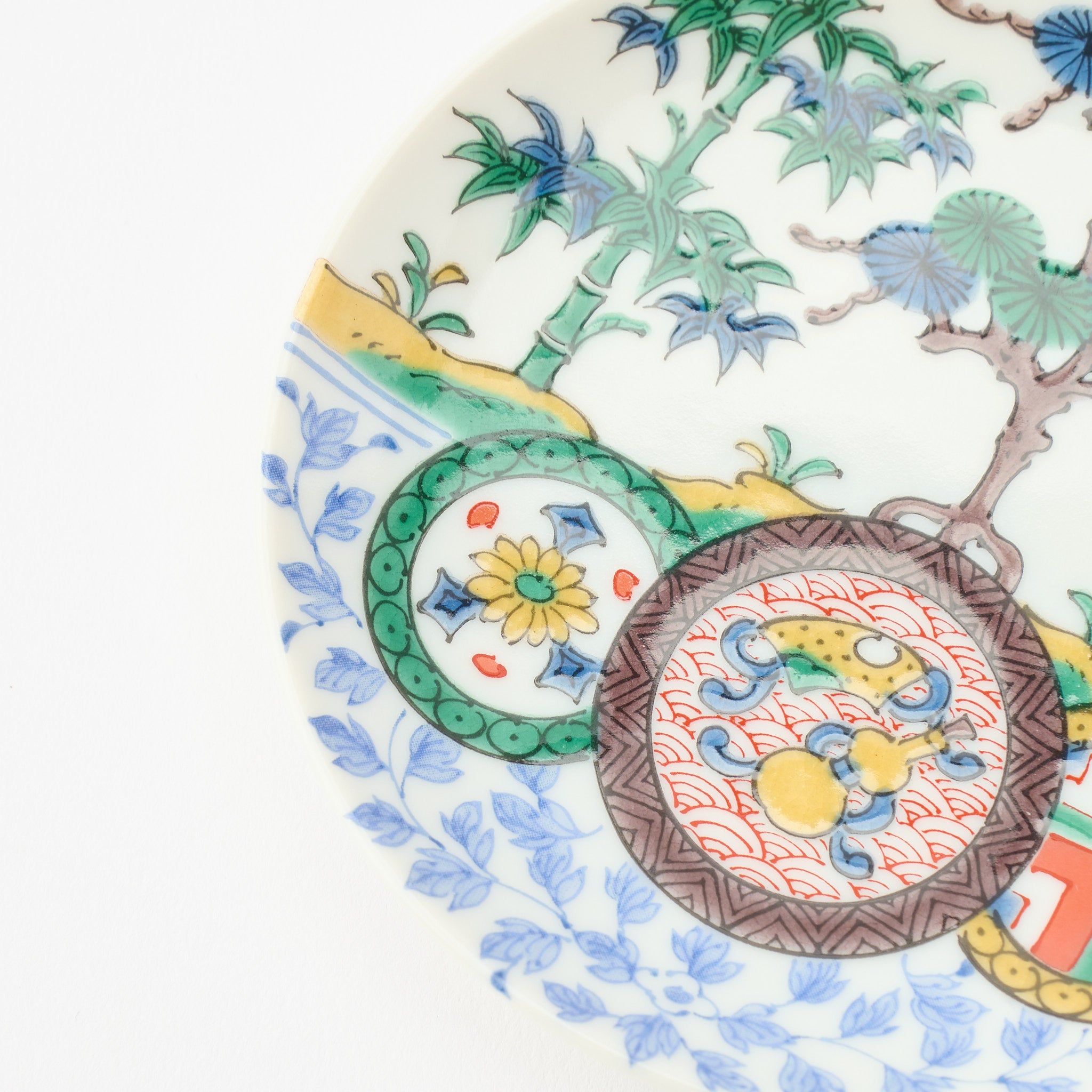 Kutani Art Heritage Designs Sauce Plate