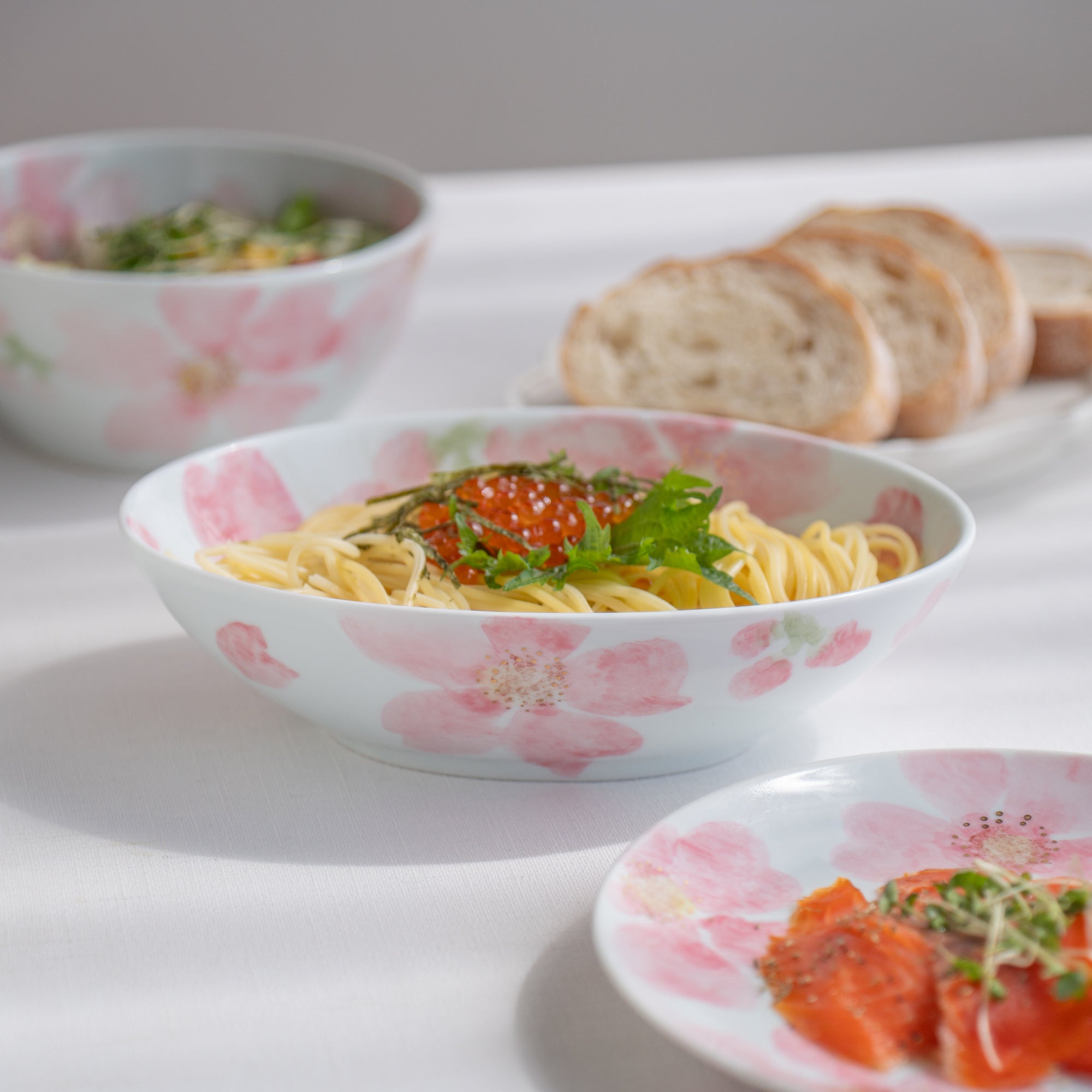 Blossoming Sakura Oval Large Bowl
