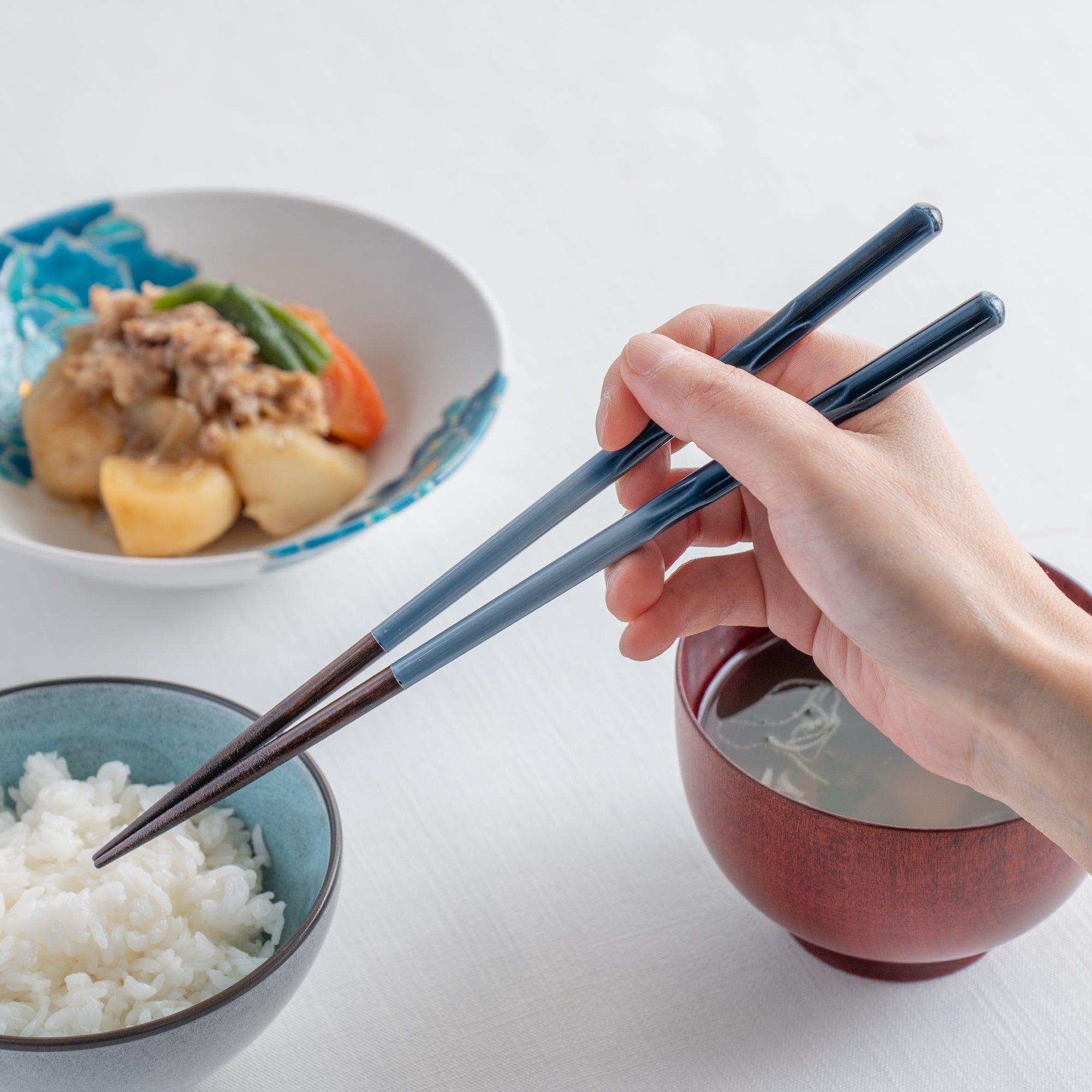 Blue Perfect Fit Dishwasher Safe Chopsticks