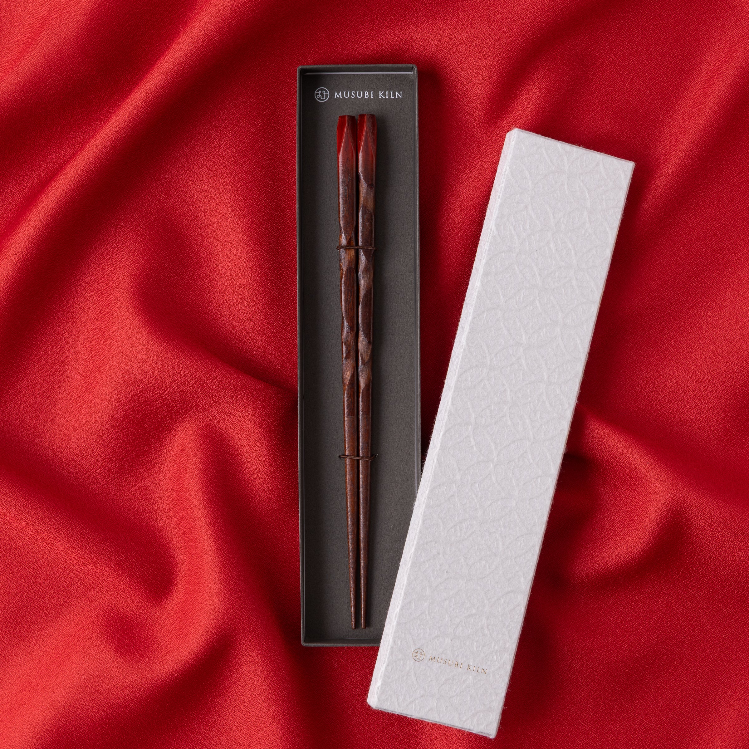 Spiral Carving Wood Grain Chopsticks