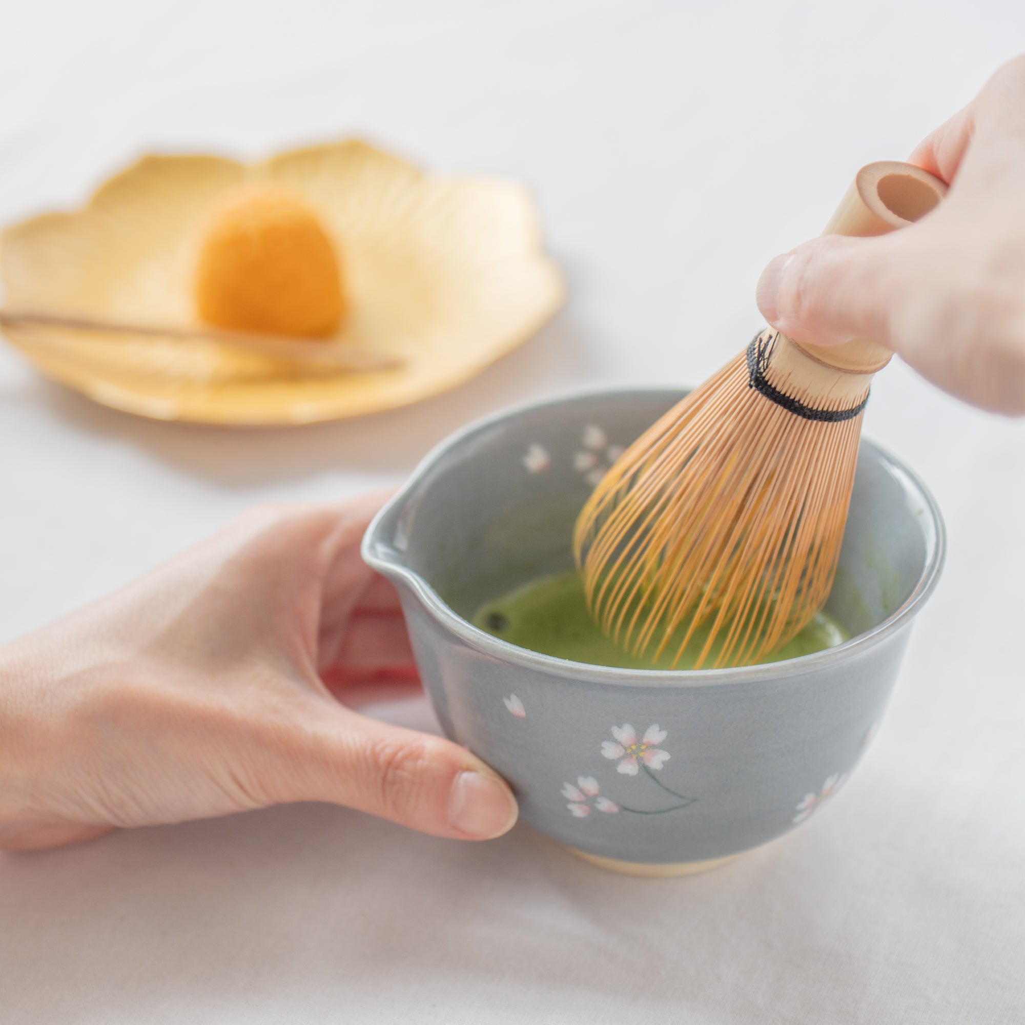 Floating Sakura Matcha Bowl