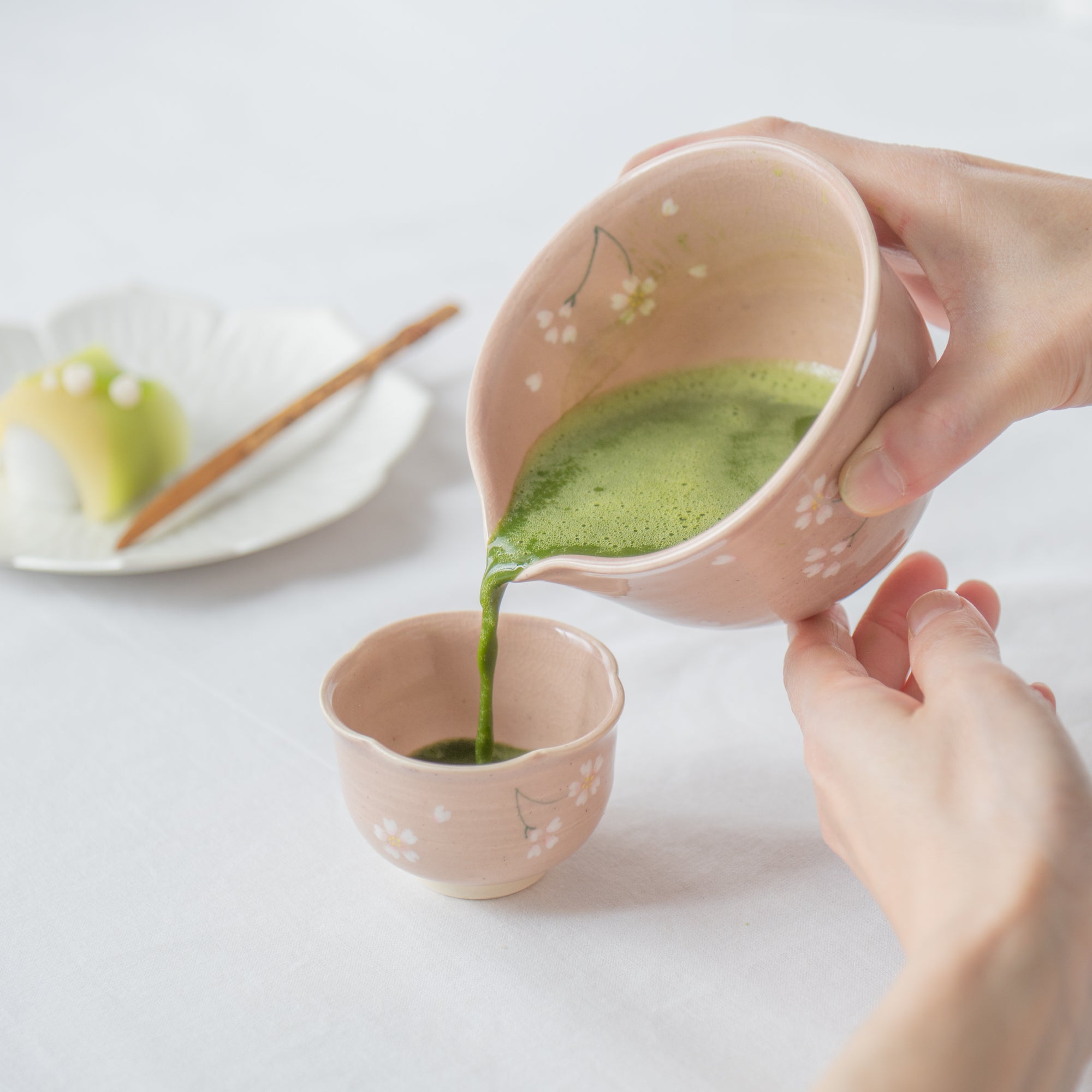Floating Sakura Matcha Bowl