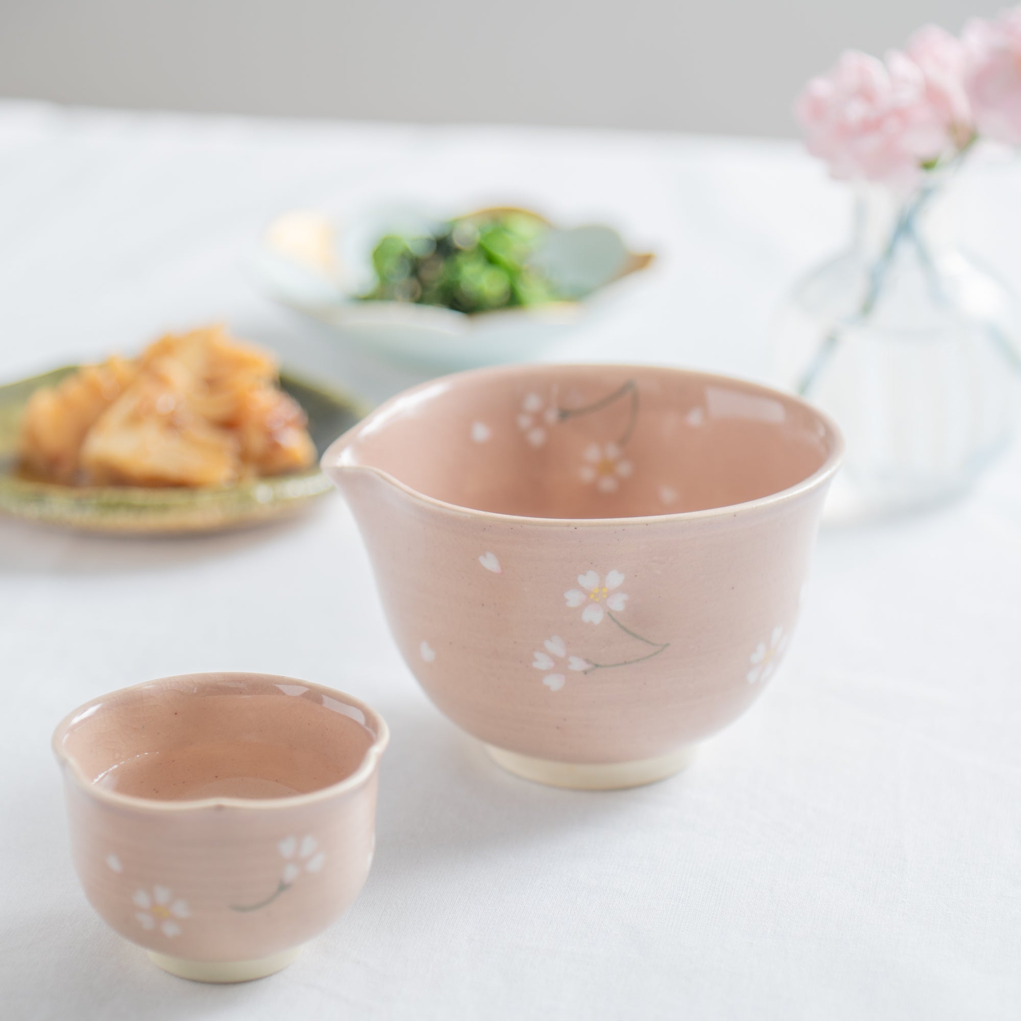 Floating Sakura Matcha Bowl