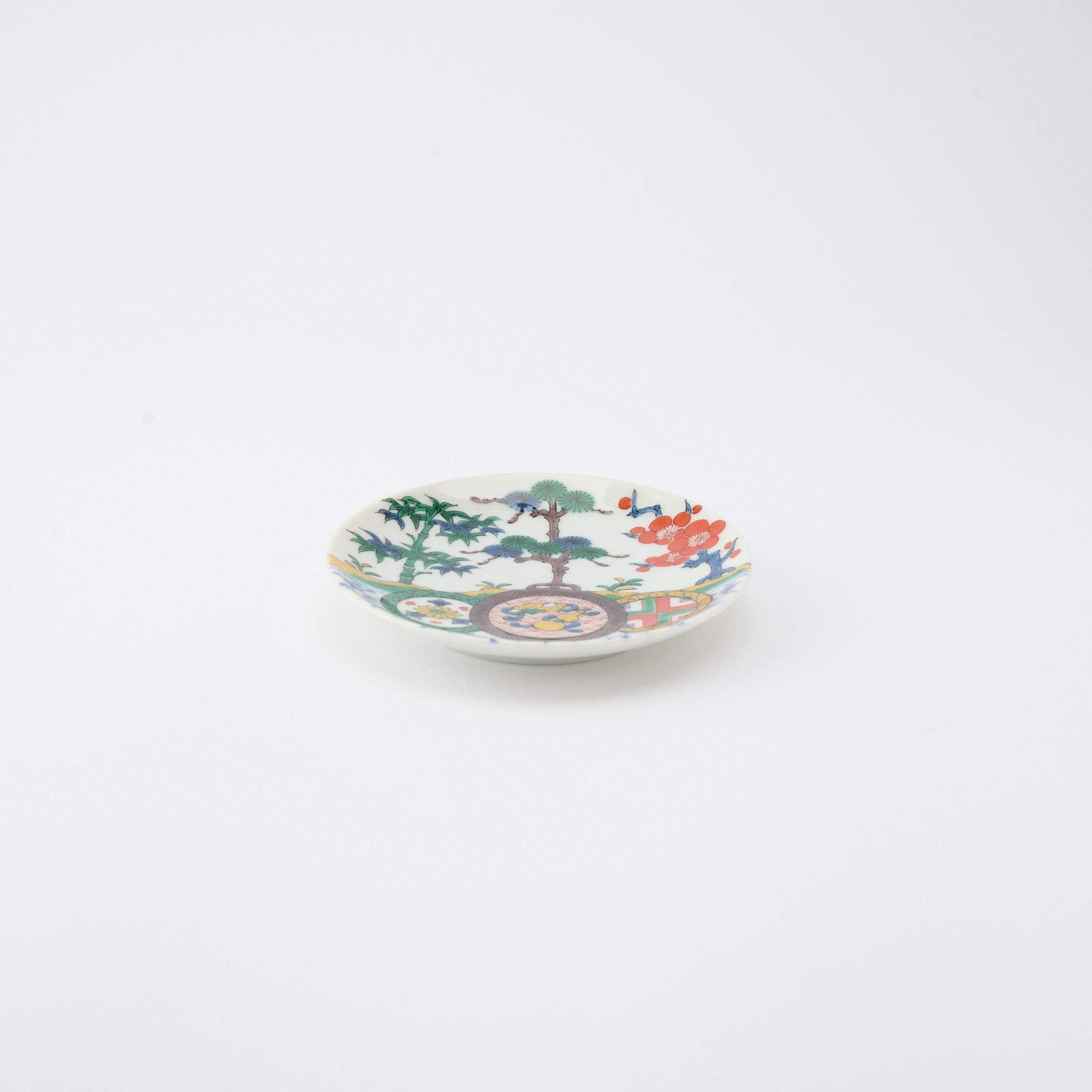 Kutani Art Heritage Designs Sauce Plate