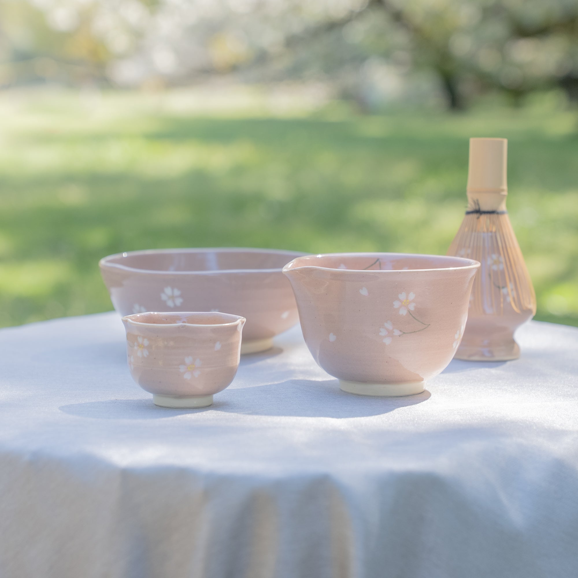 Floating Sakura Matcha Bowl