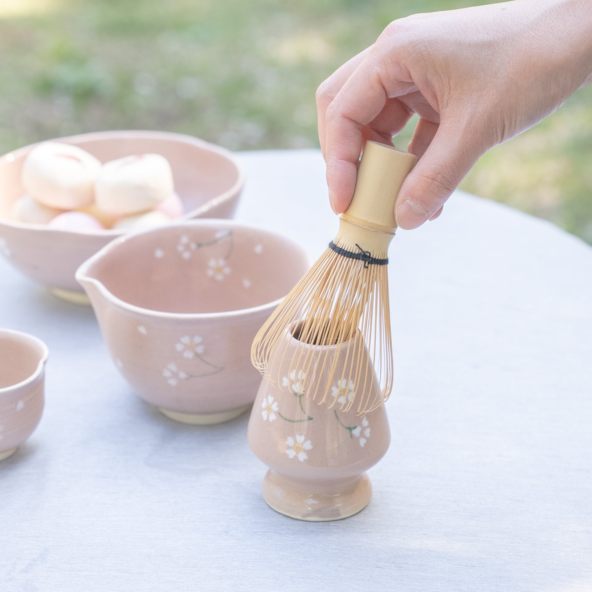 Floating Sakura Matcha Whisk Holder