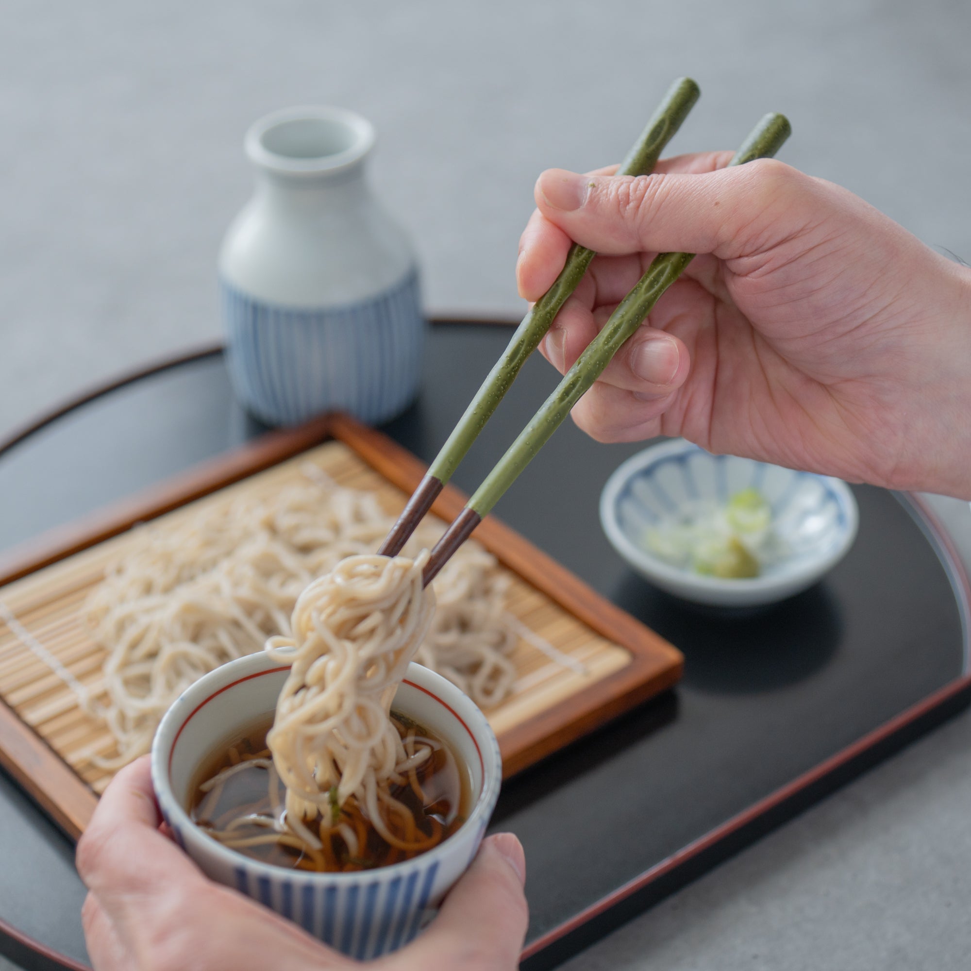 Glazed Finish Carved Chopsticks