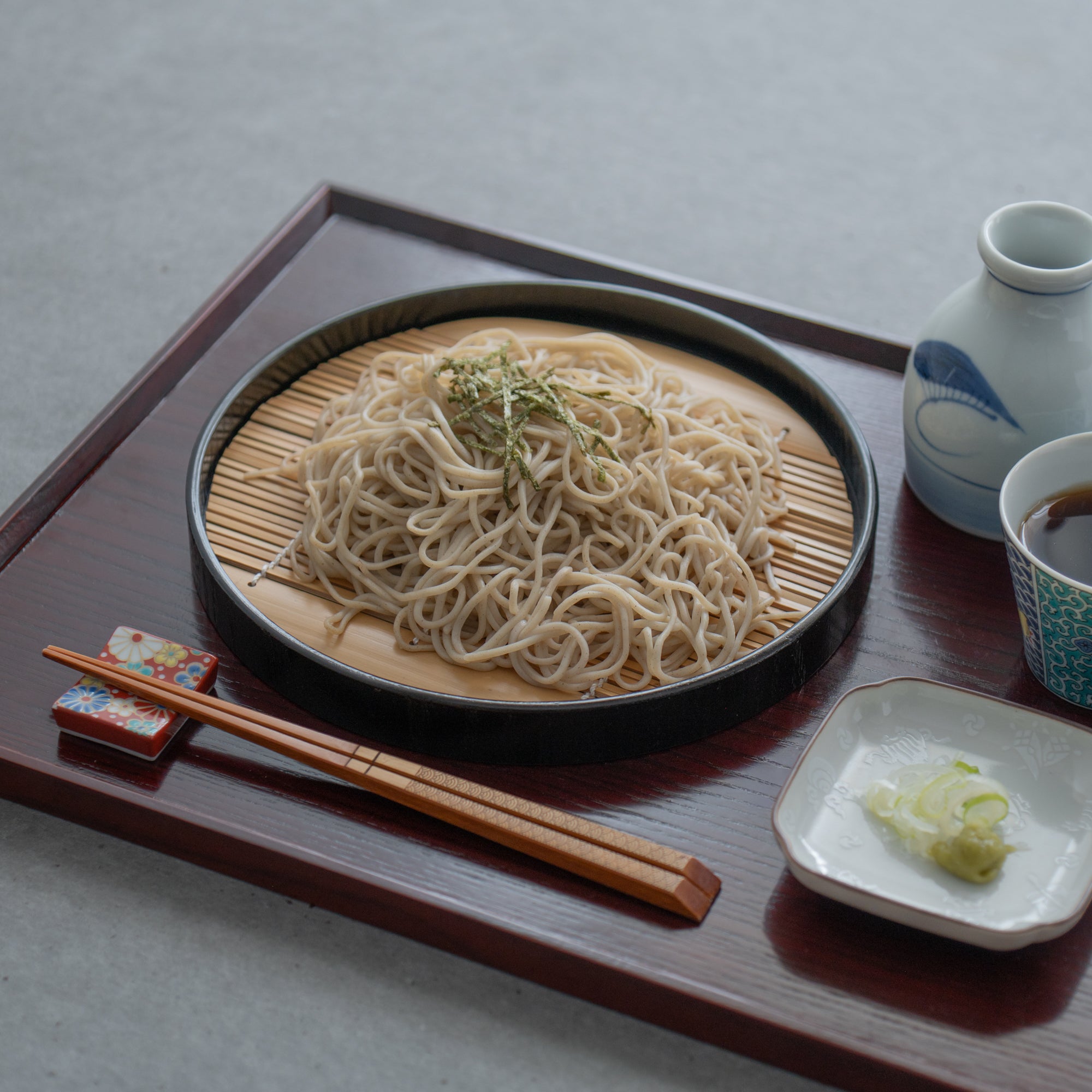 Round Japanese Soba Tray