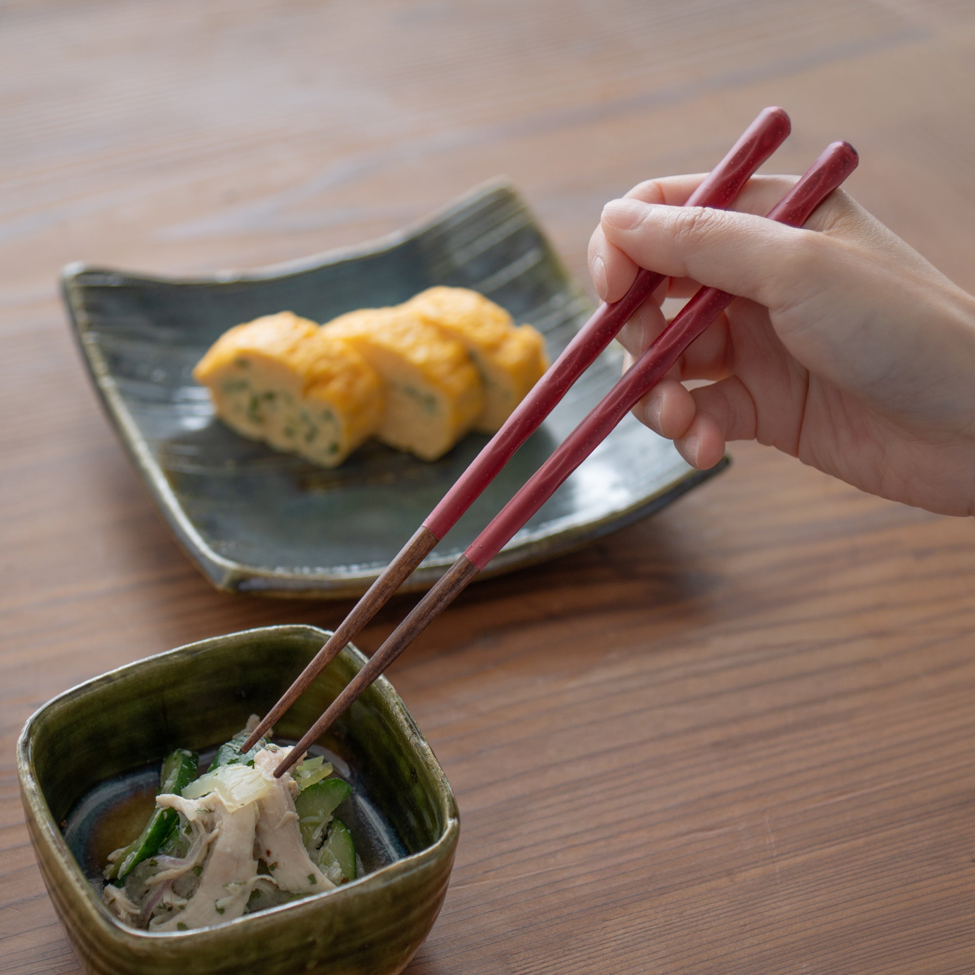 Glazed Finish Carved Chopsticks