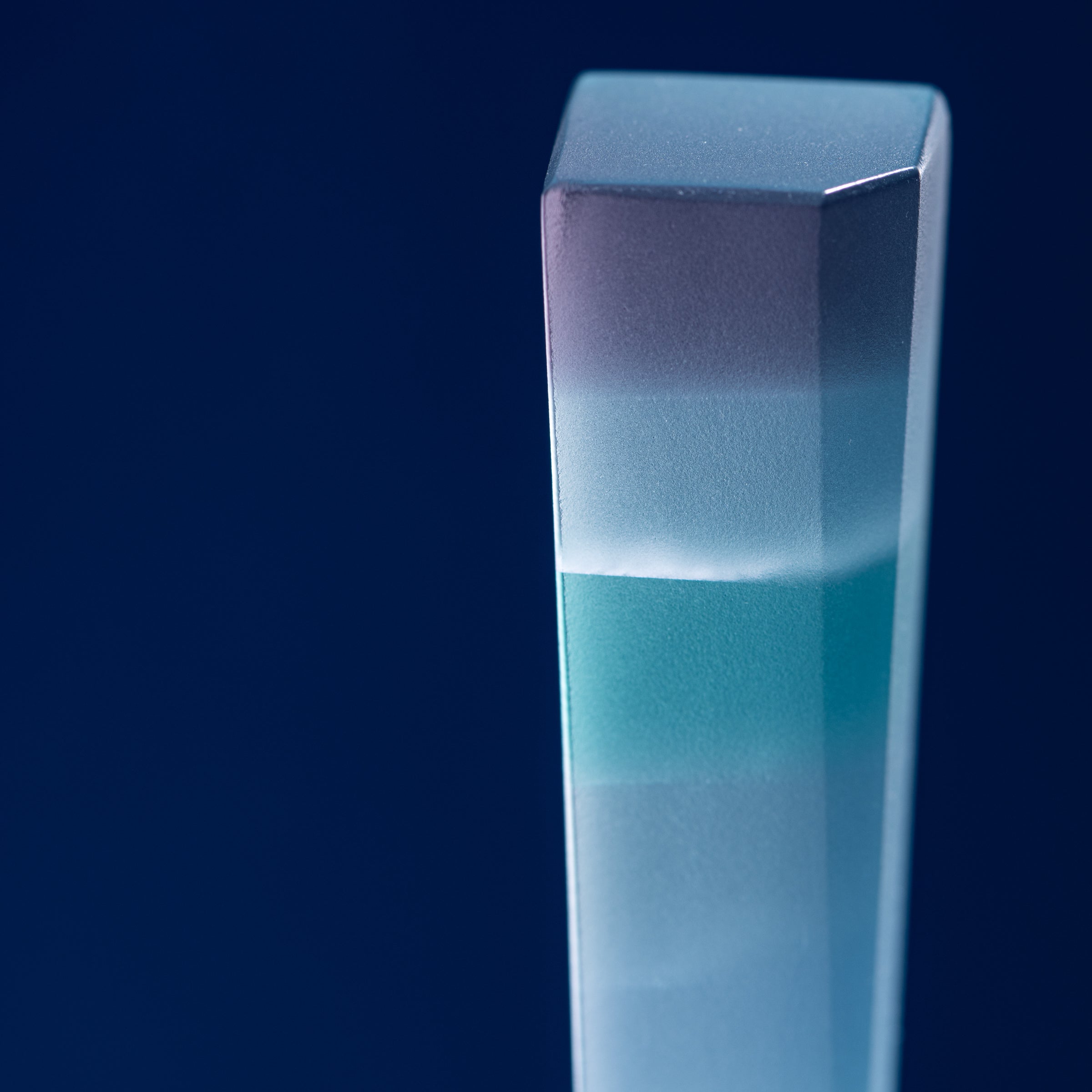 Erinnerungen an die Farben des Ozeans Blau Parfümflasche