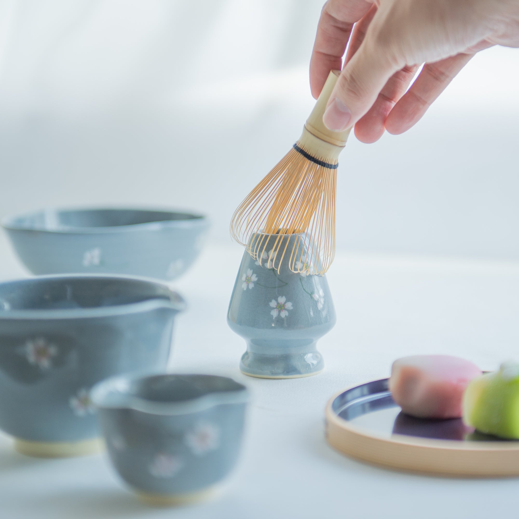 Floating Sakura Matcha Whisk Holder