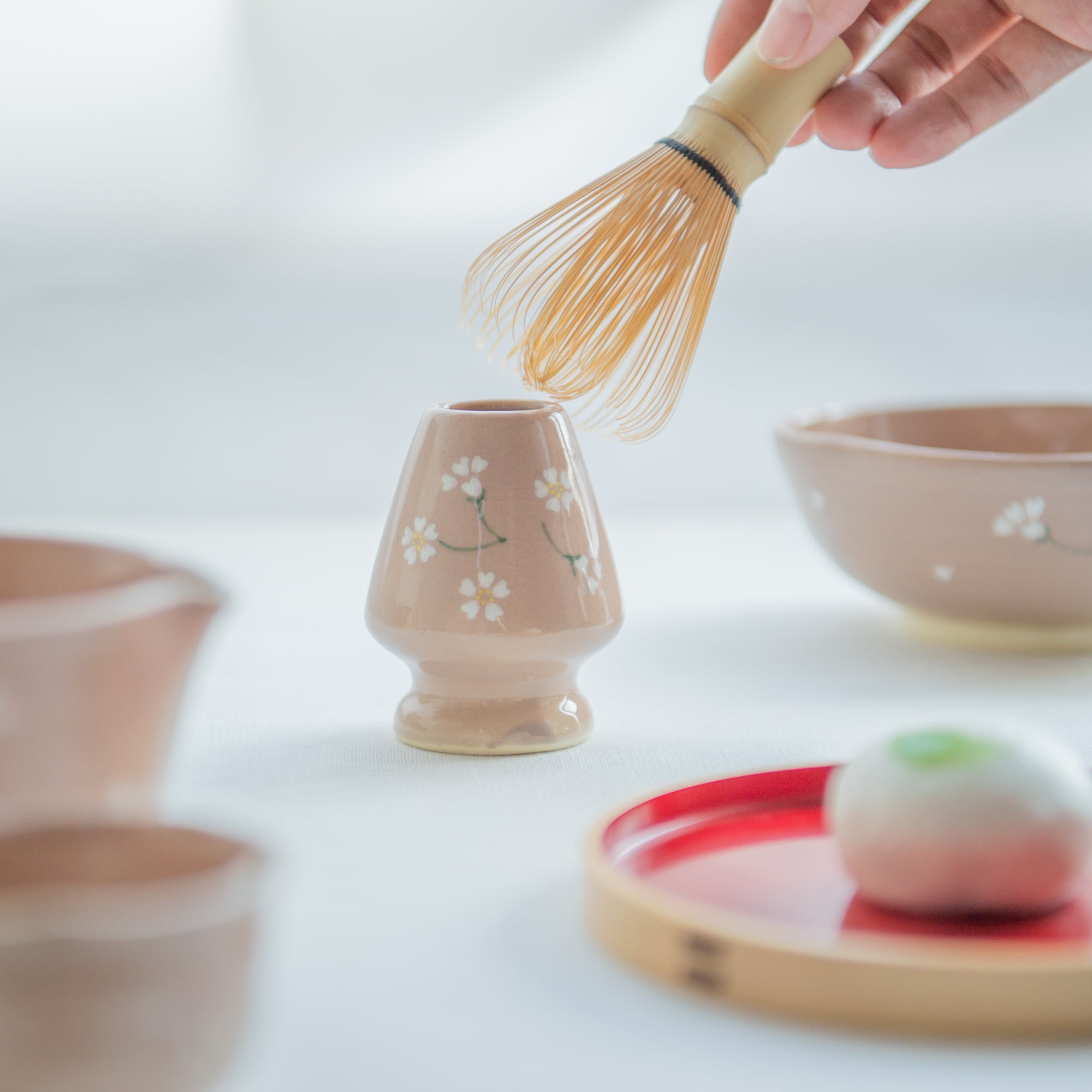Floating Sakura Matcha Whisk Holder
