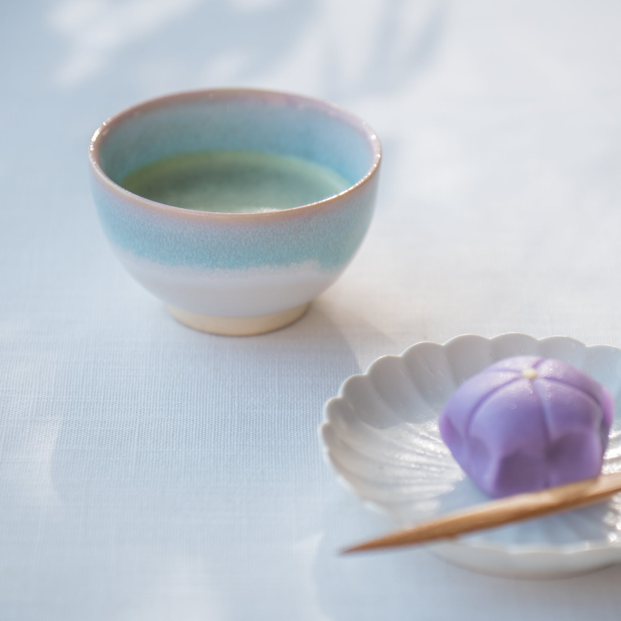 Blue Gradient Matcha Tea Set
