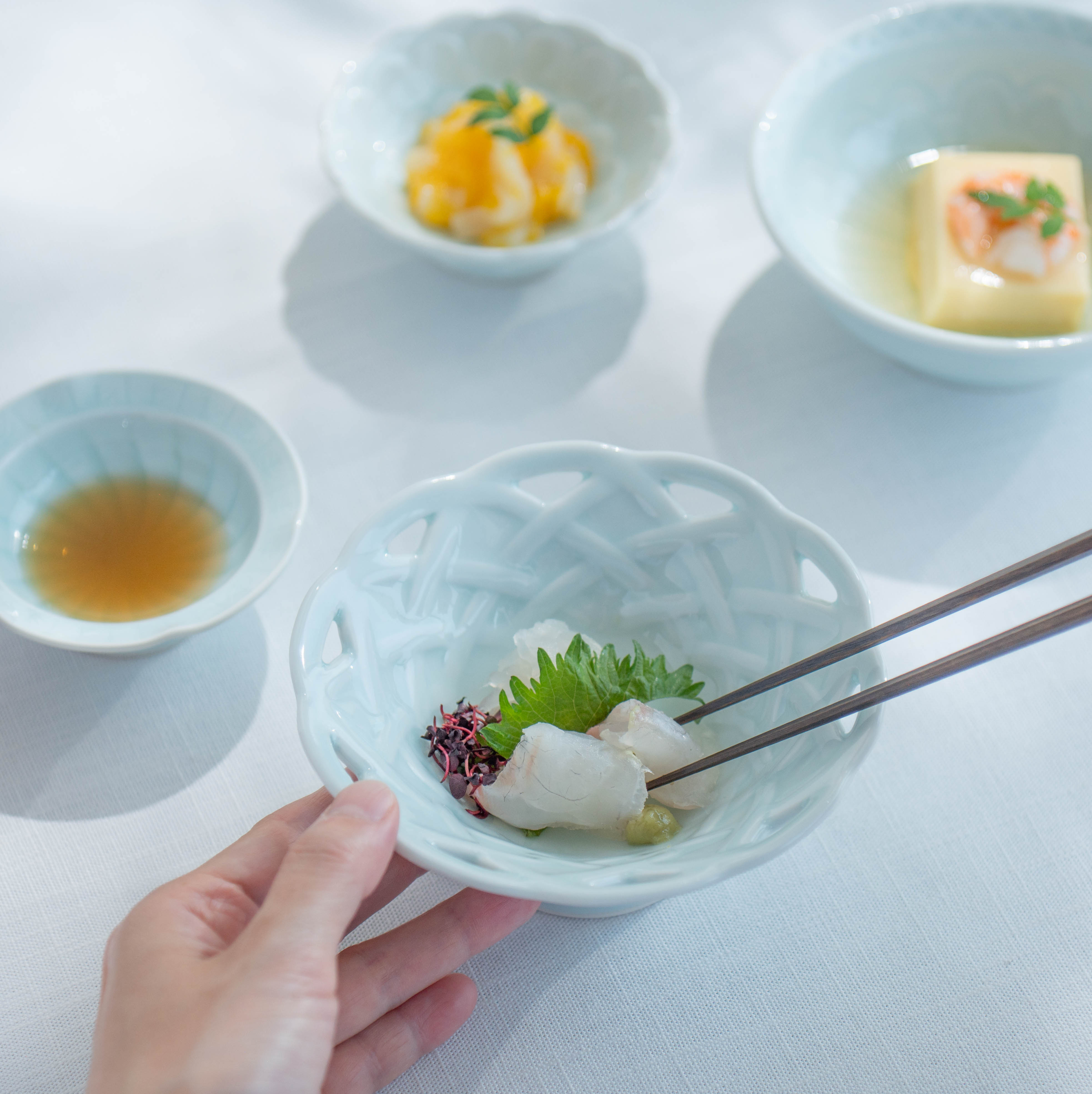 Kaiseki Basket-Weave Kobachi Small Bowl