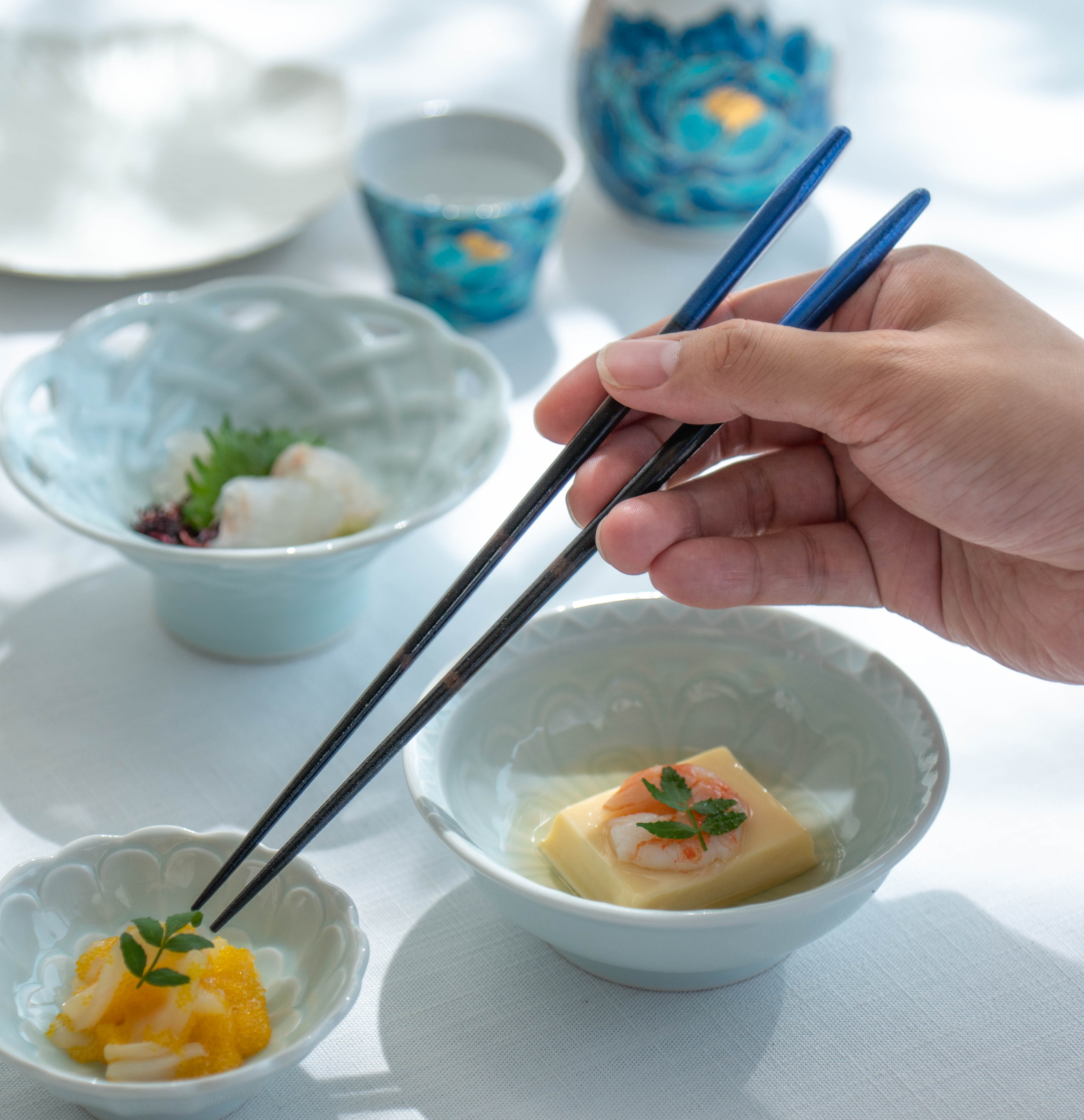 Peacock Feather Luster Chopsticks