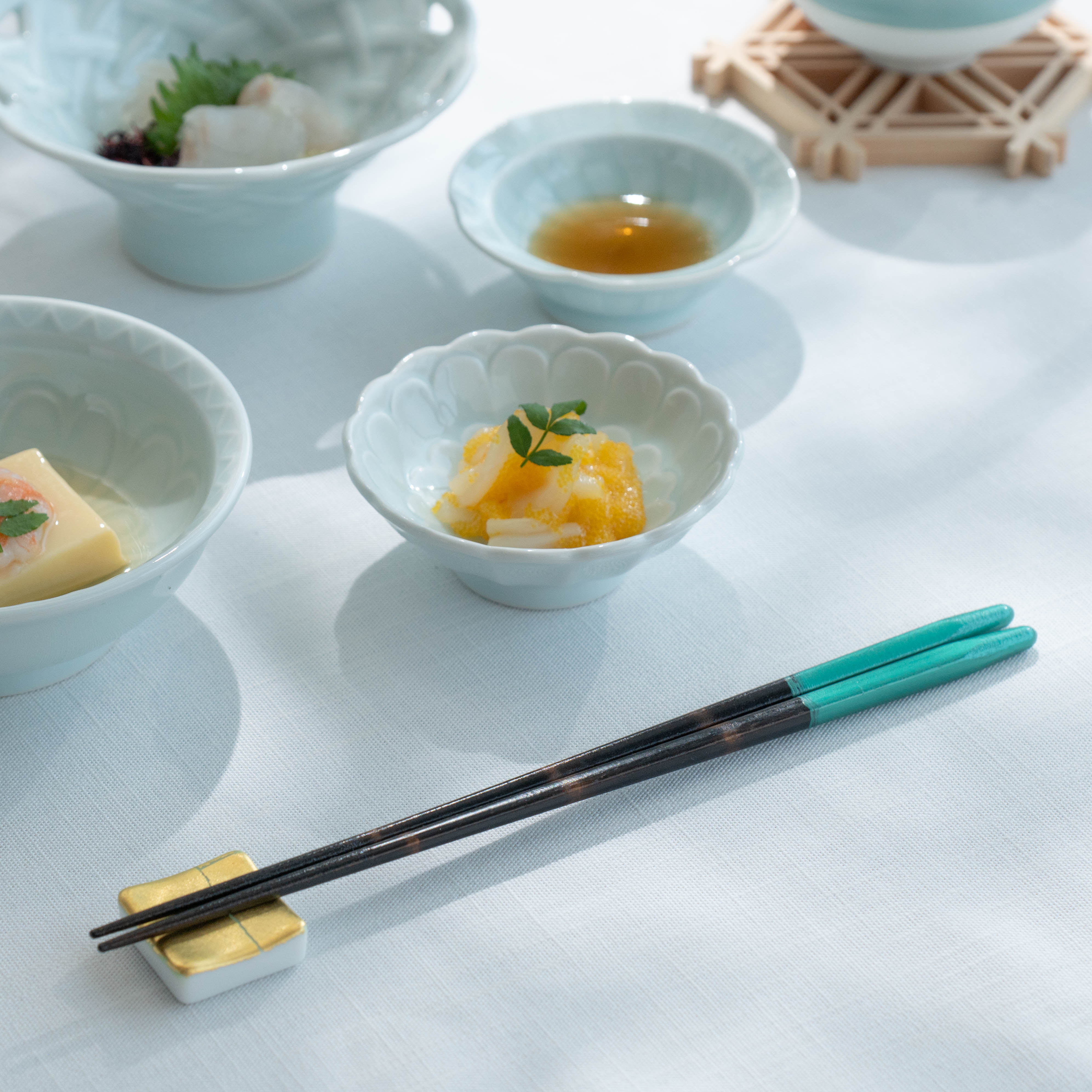 Peacock Feather Luster Chopsticks