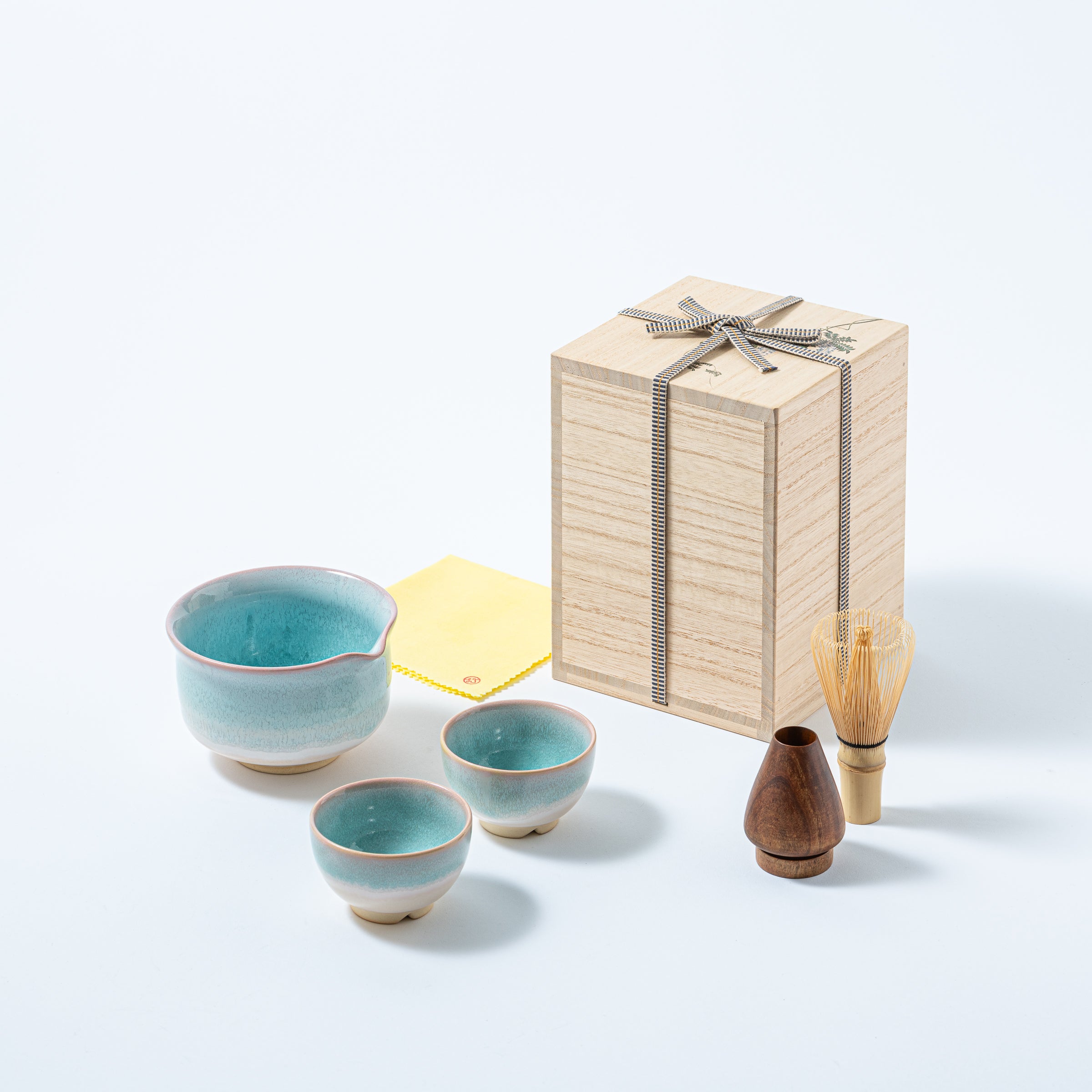 Blue Gradient Matcha Tea Set
