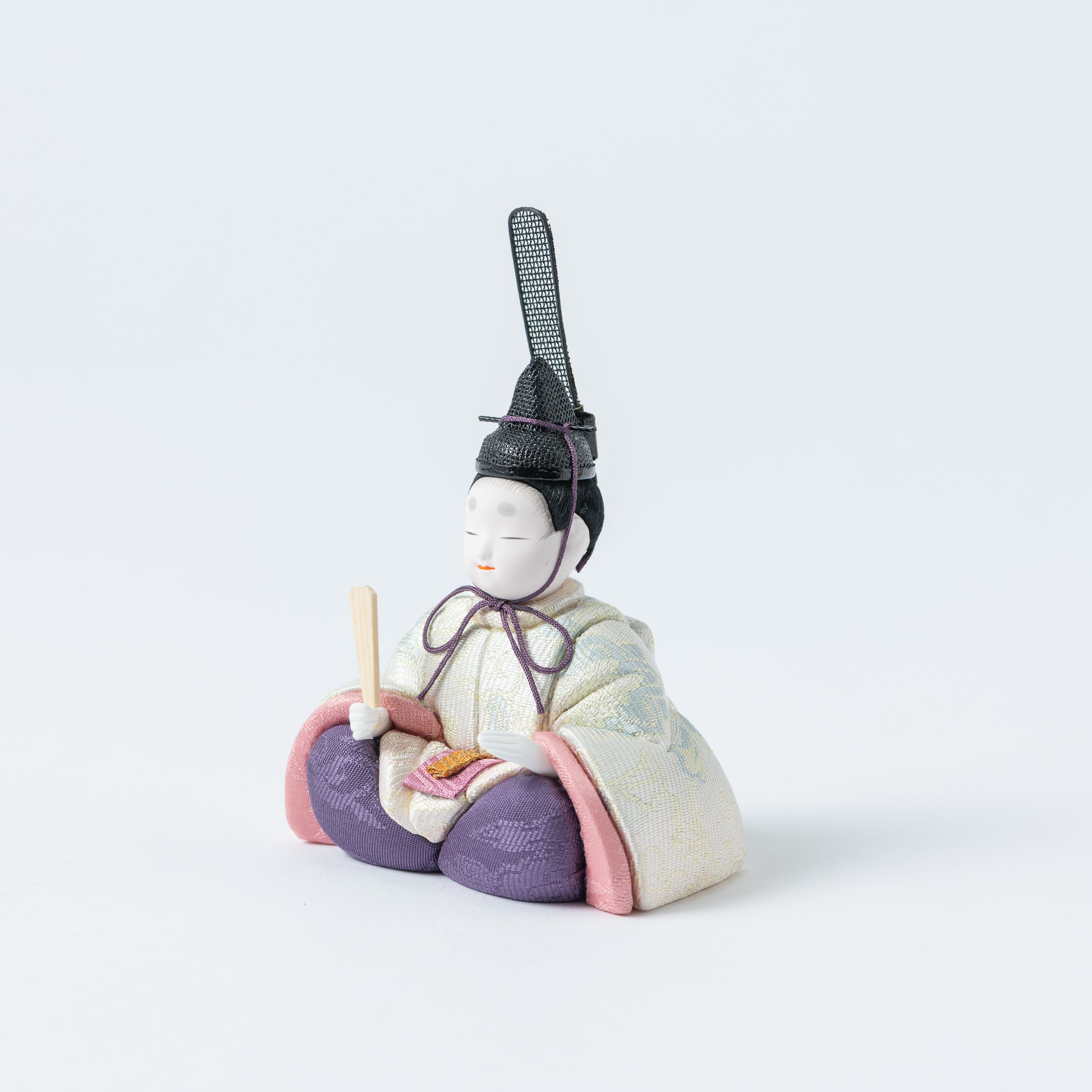 Peony Arabesque Hina Dolls with Golden Folding Screen