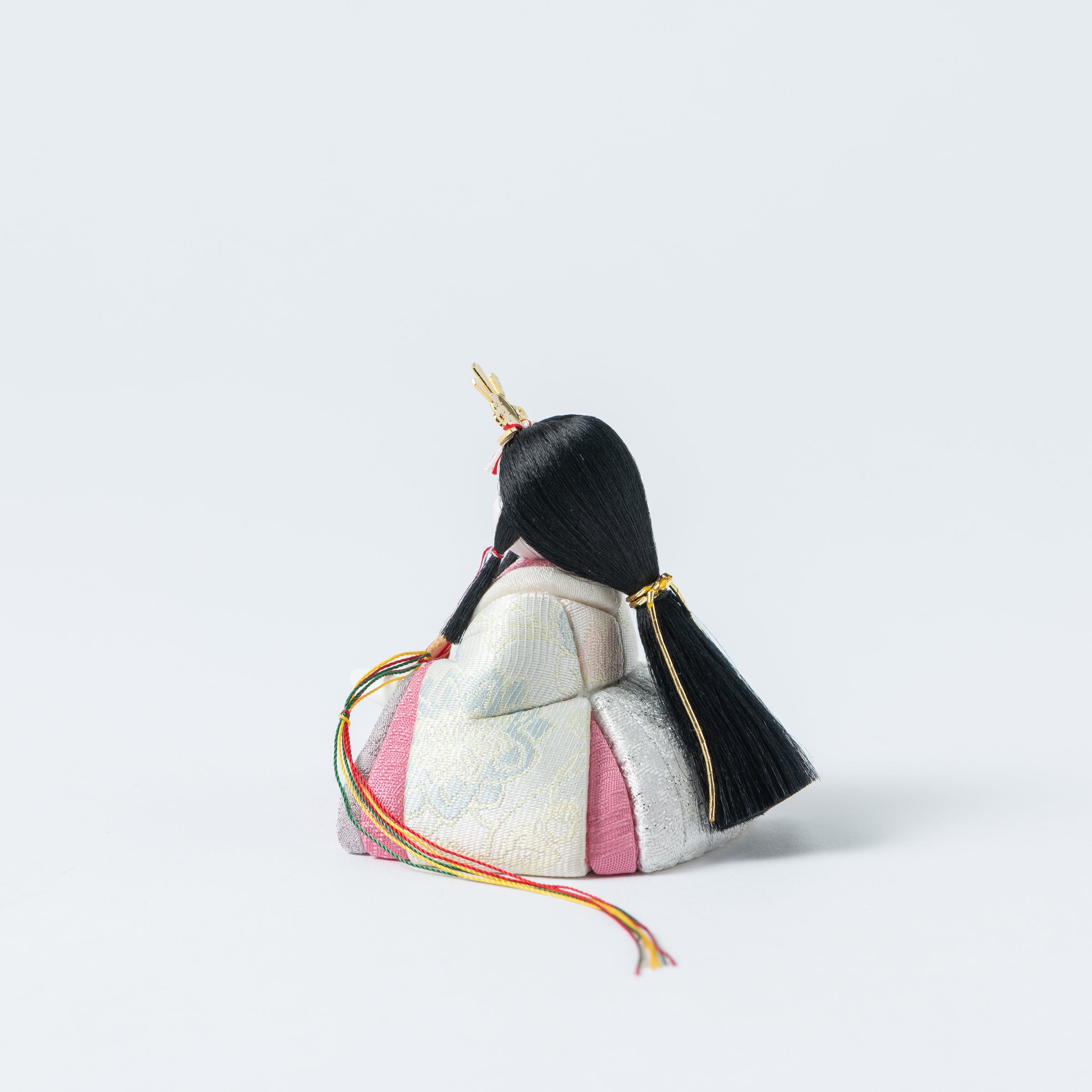 Peony Arabesque Hina Dolls with Golden Folding Screen