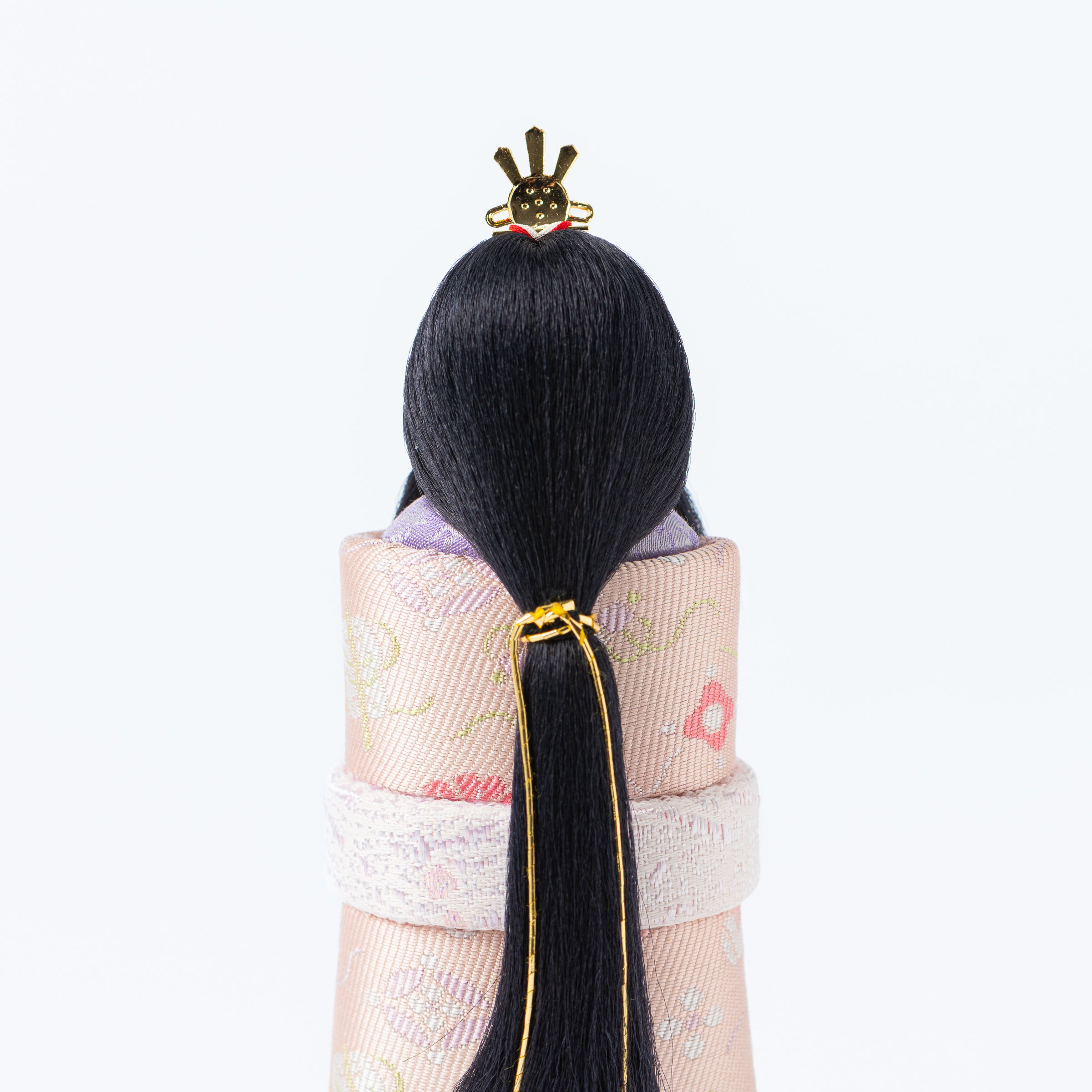 Standing Hina Dolls with Maki-e Plum Blossom Screen