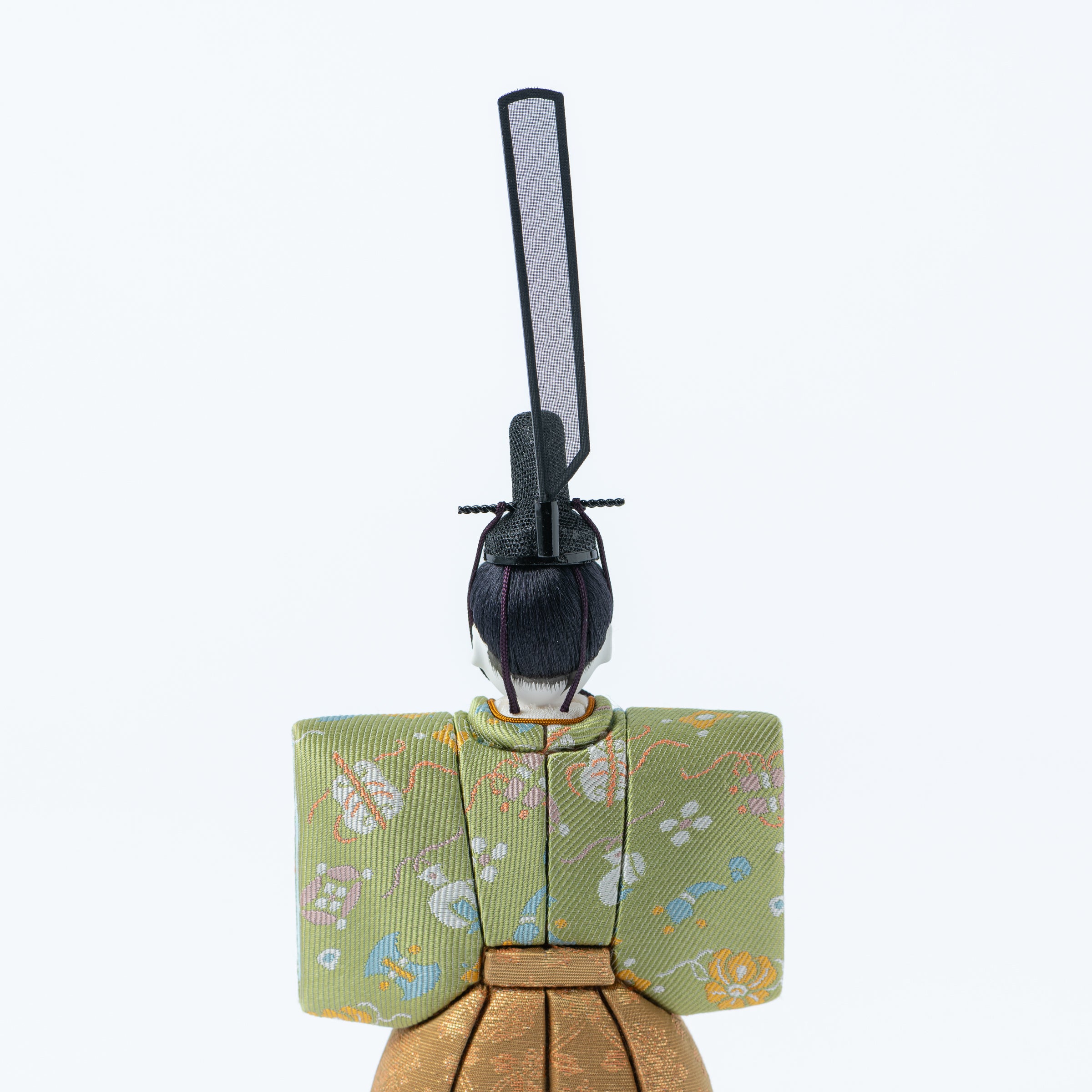 Standing Hina Dolls with Maki-e Plum Blossom Screen