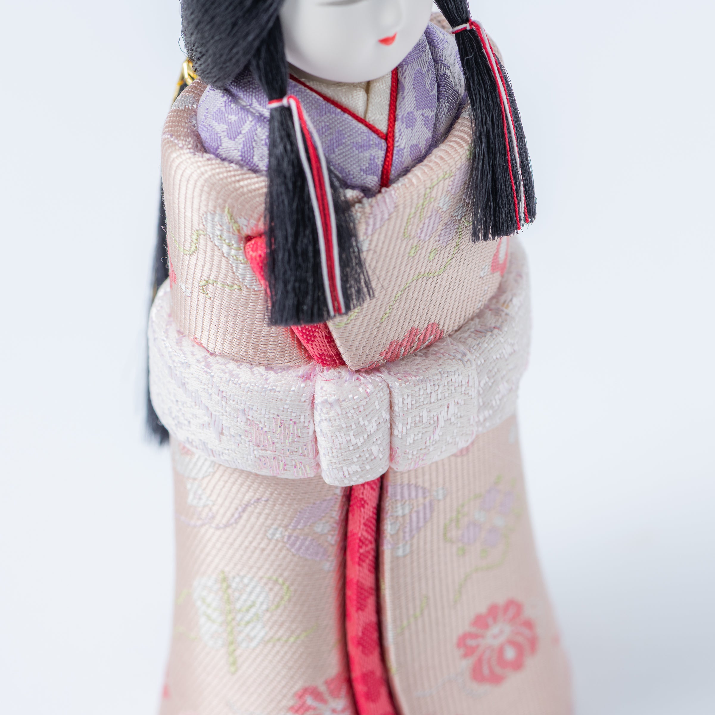 Standing Hina Dolls with Maki-e Plum Blossom Screen