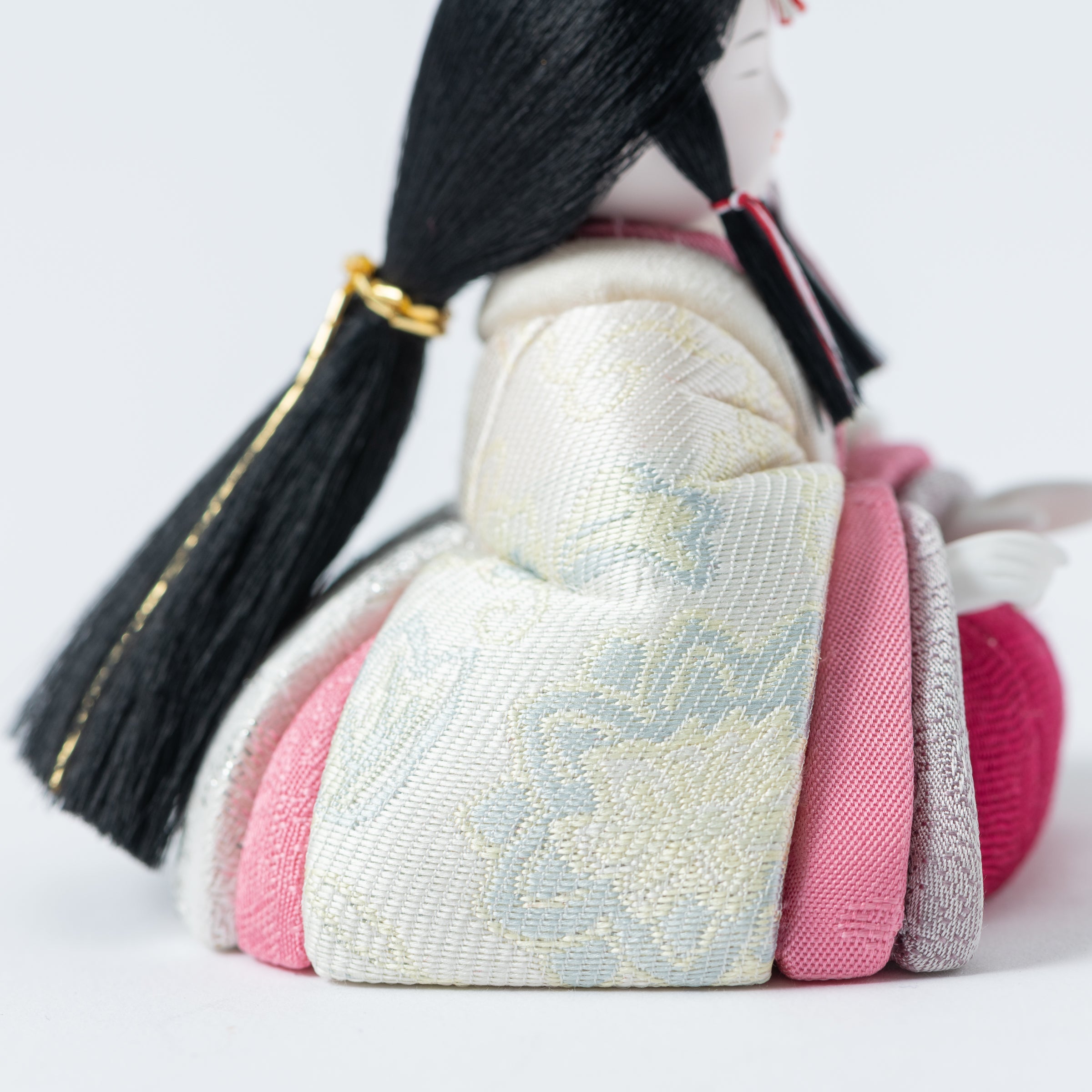 Peony Arabesque Hina Dolls with Golden Folding Screen