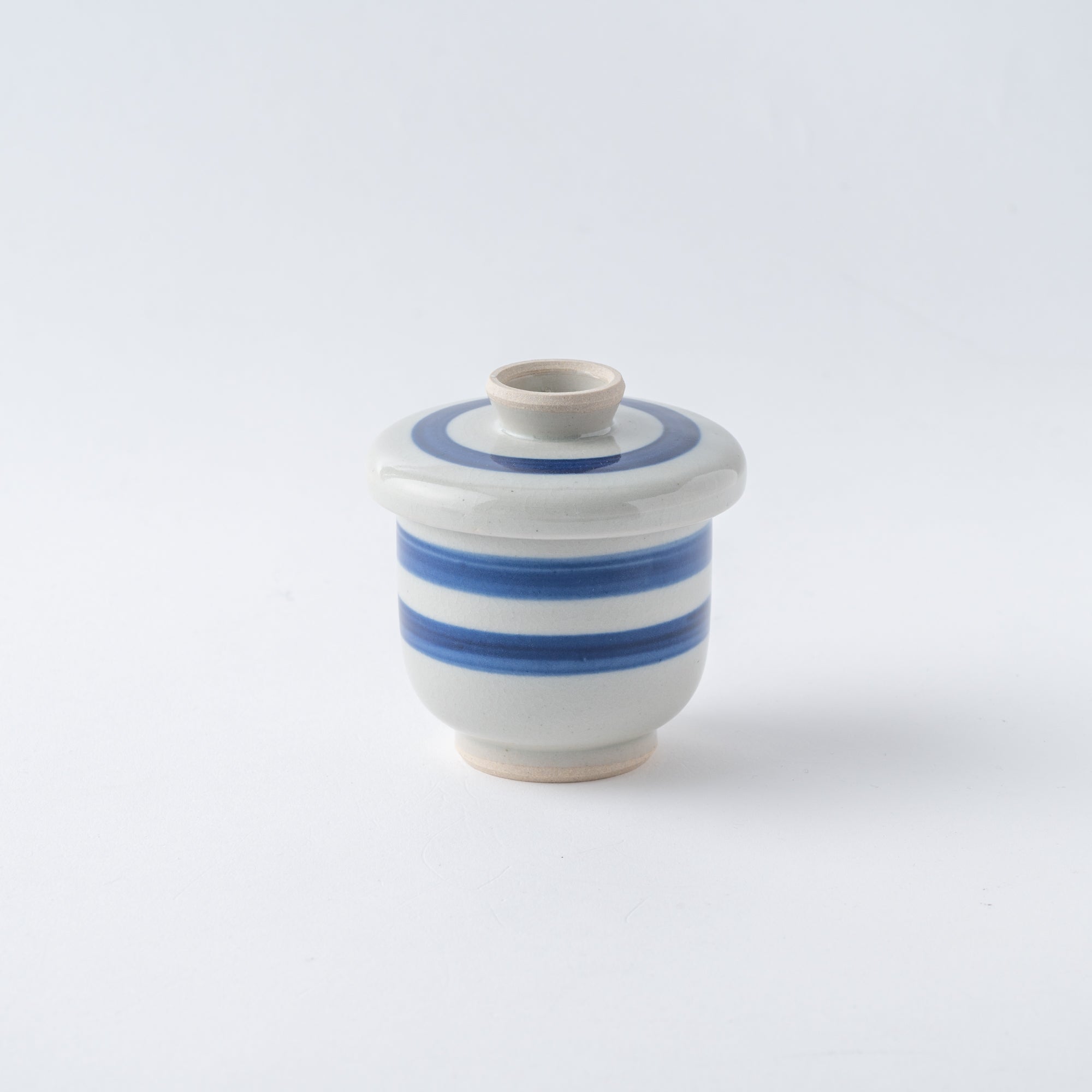 Blaue Pinselstrich-Chawanmushi-Schale