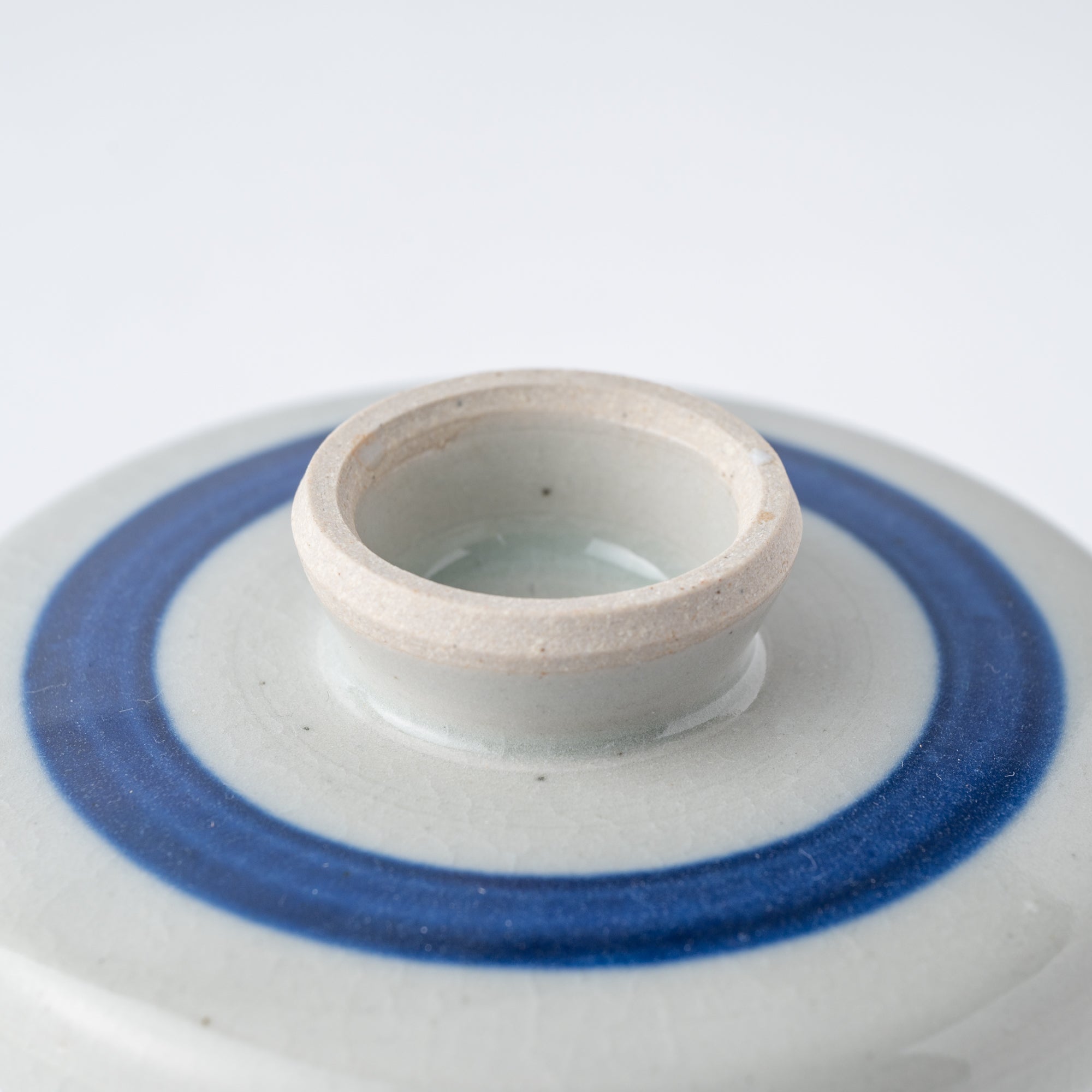Blaue Pinselstrich-Chawanmushi-Schale