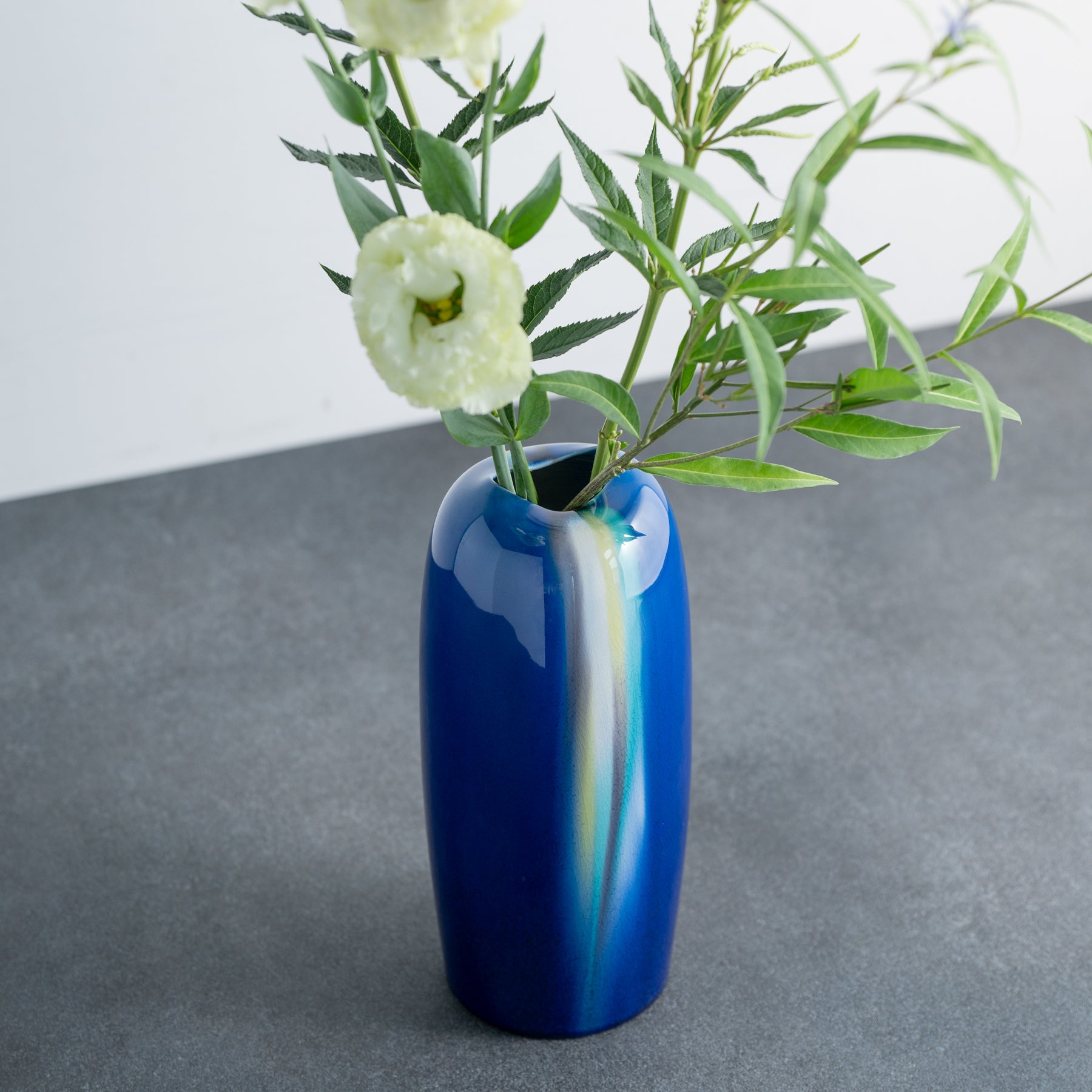 Blue Glaze Flower Vase 24.5 cm (9.6 in)