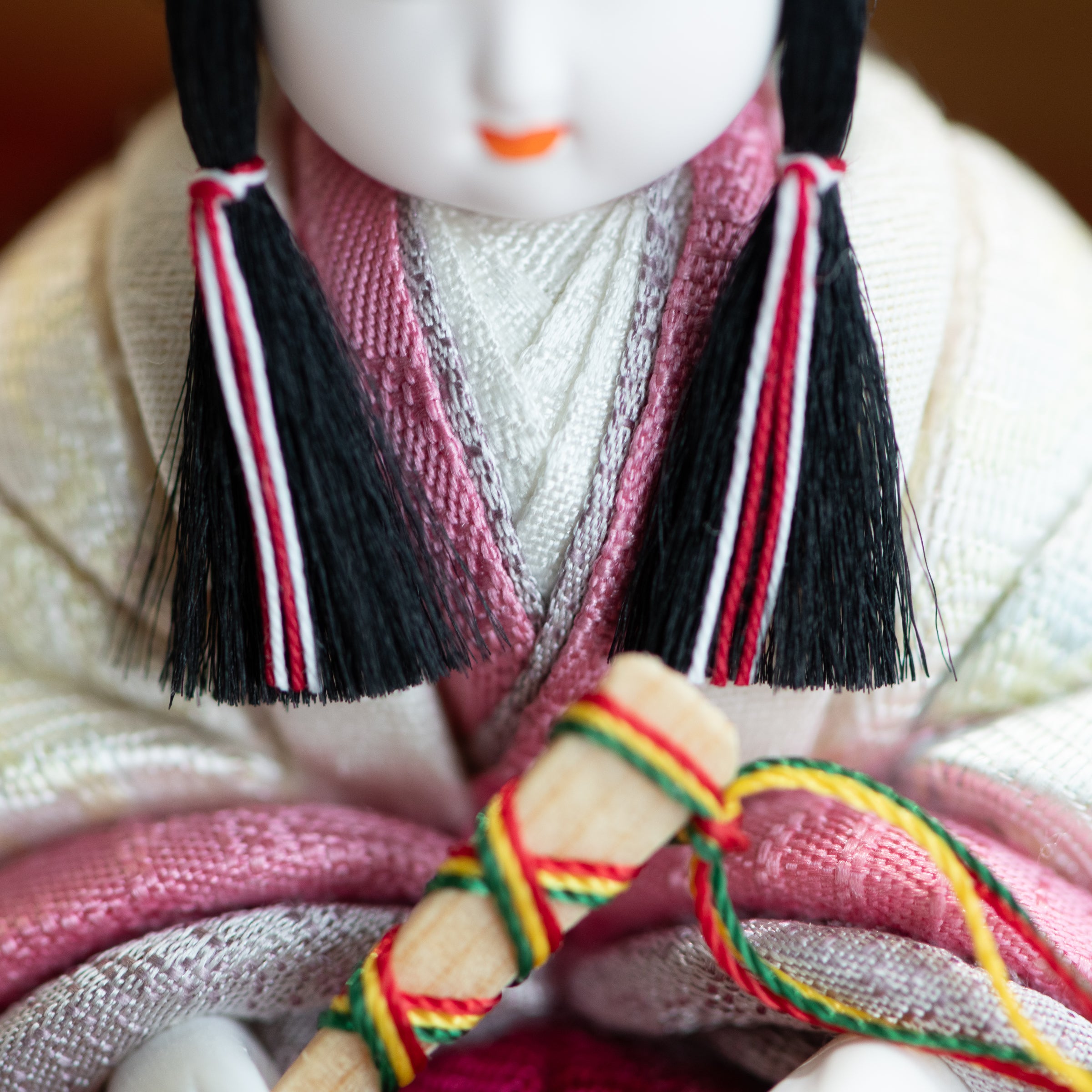 Peony Arabesque Hina Dolls with Golden Folding Screen