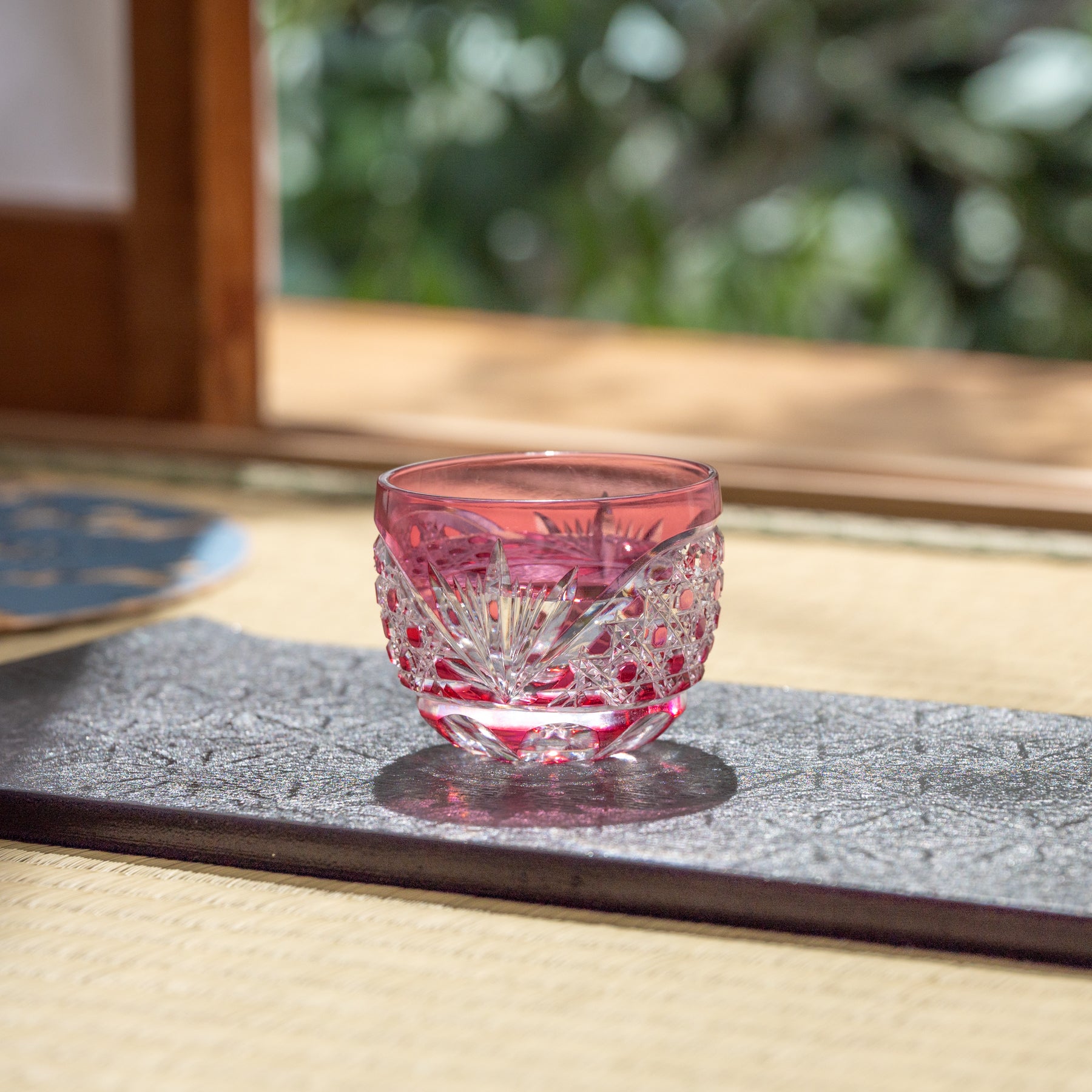Pink Crystal Guinomi Sake Cup