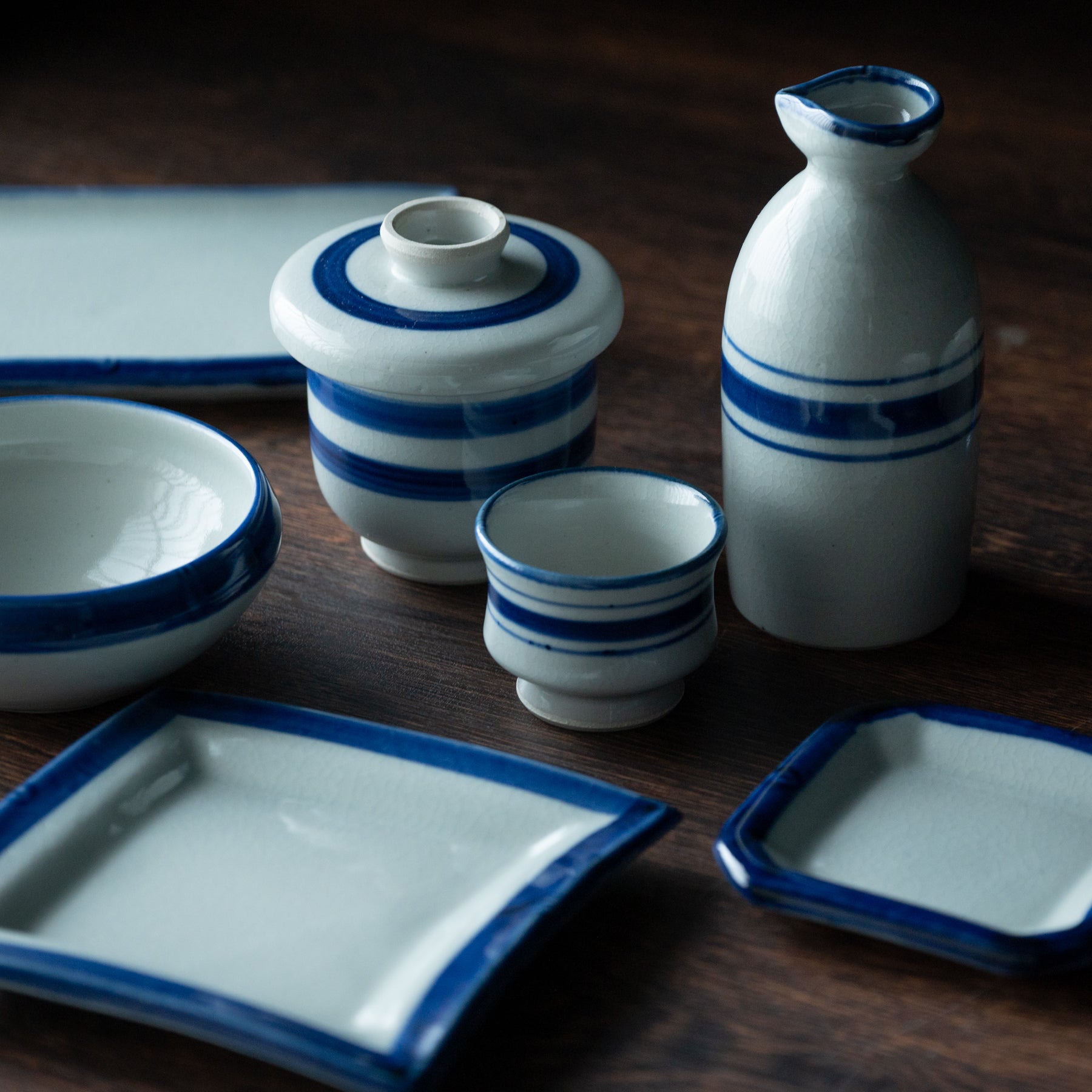 Bol Chawanmushi au pinceau bleu