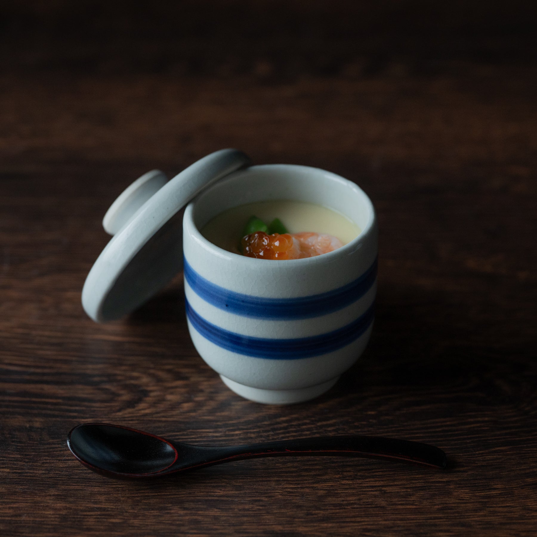 Bol Chawanmushi au pinceau bleu