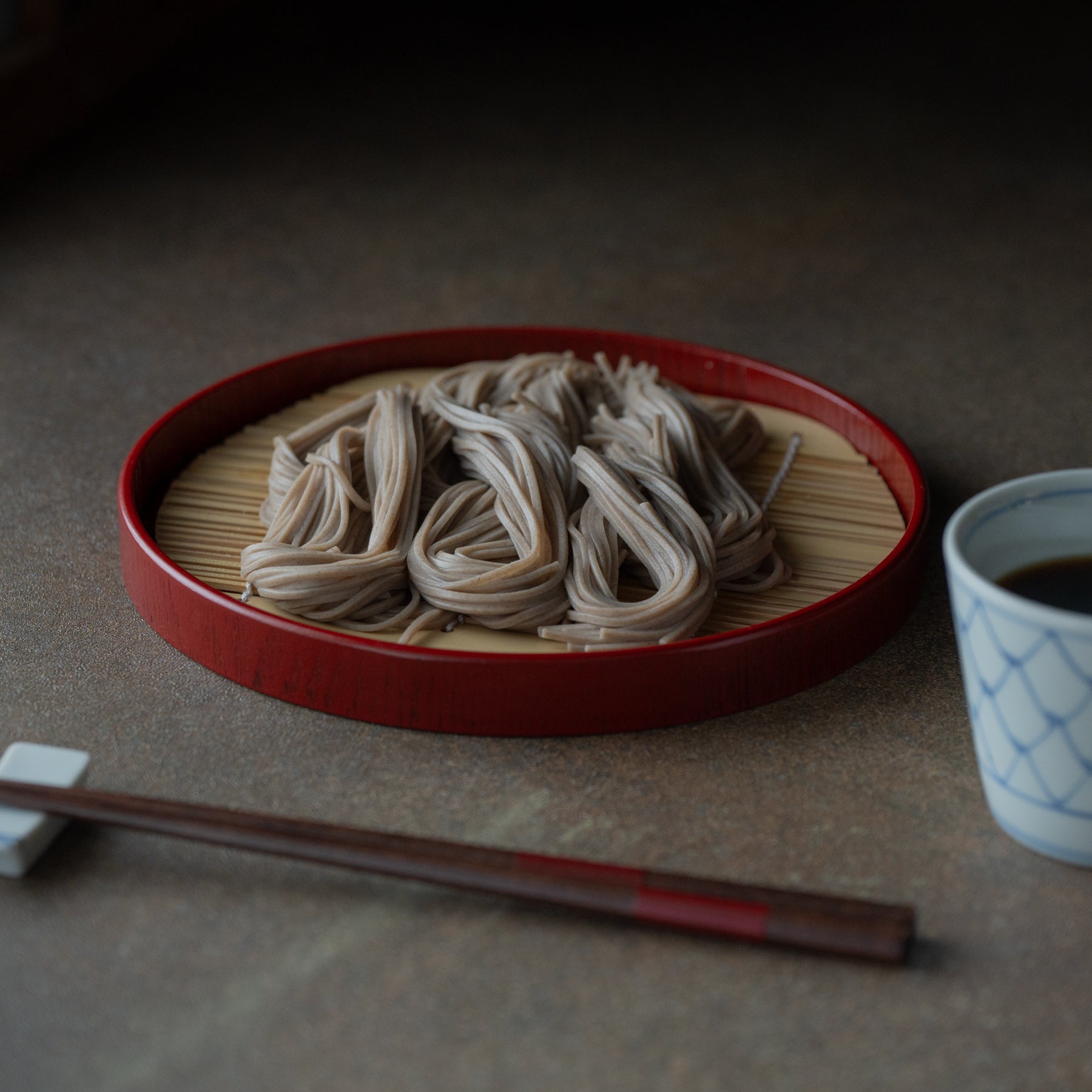 Round Japanese Soba Tray