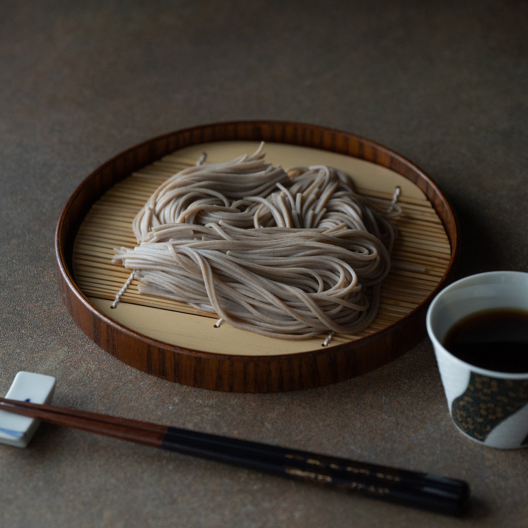 Round Japanese Soba Tray
