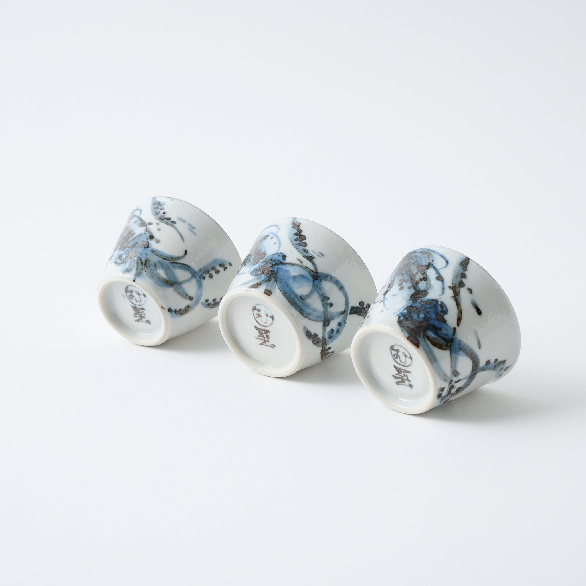 Sake-Set „Meerestiere in Blau"