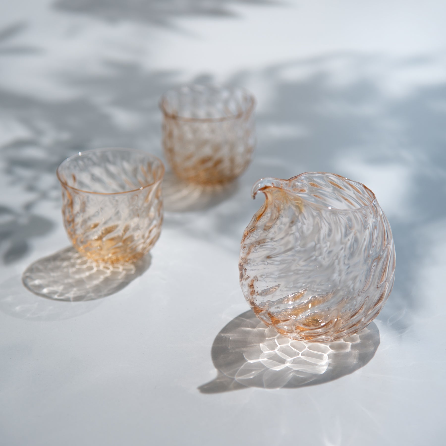 Amber Uroko Sake Set