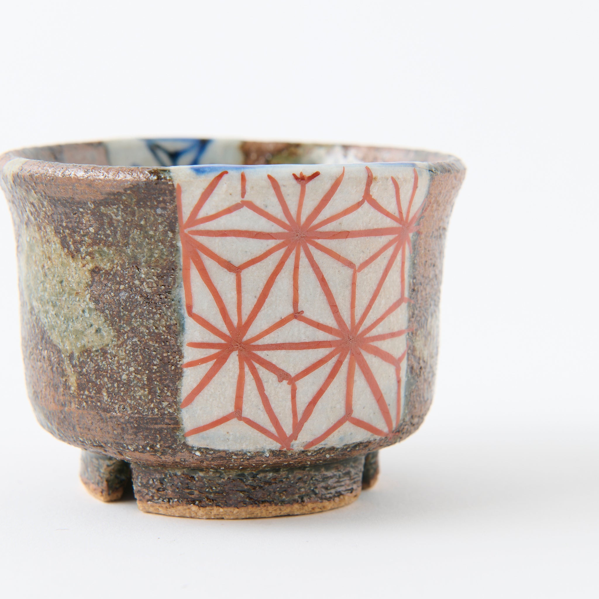 Guinomi Sake-Becher im Hanfblatt-Design