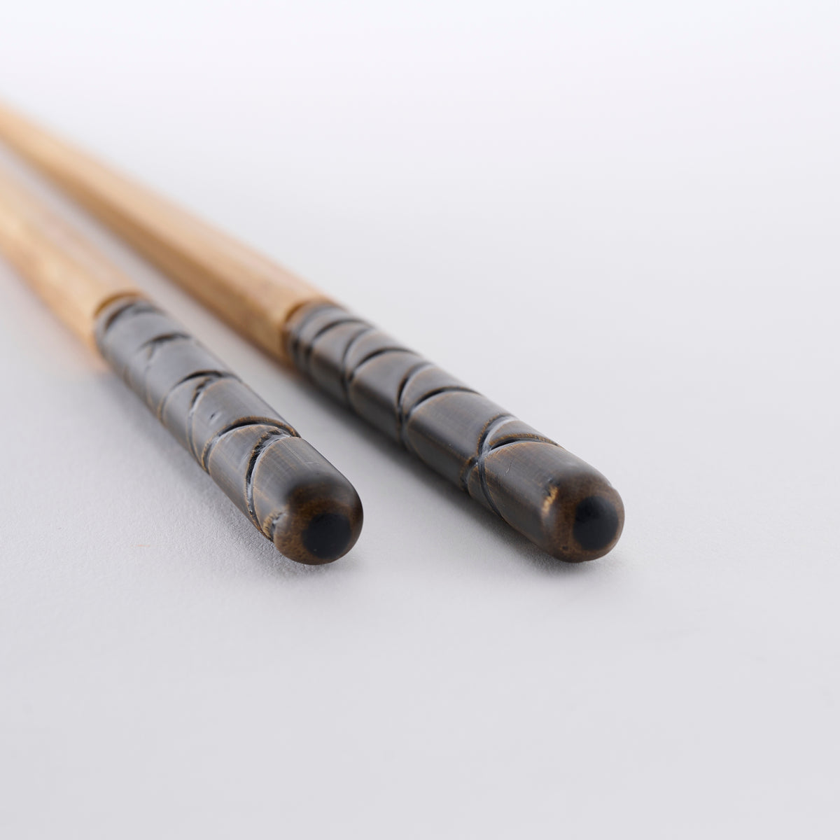 Baguettes épaisses à motif grain de bambou écaille de tortue
