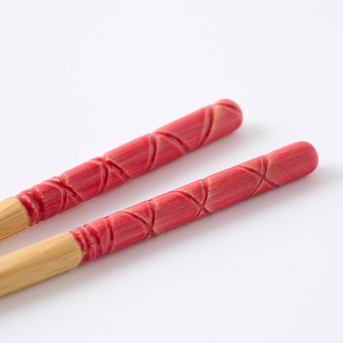 Baguettes épaisses à motif grain de bambou écaille de tortue