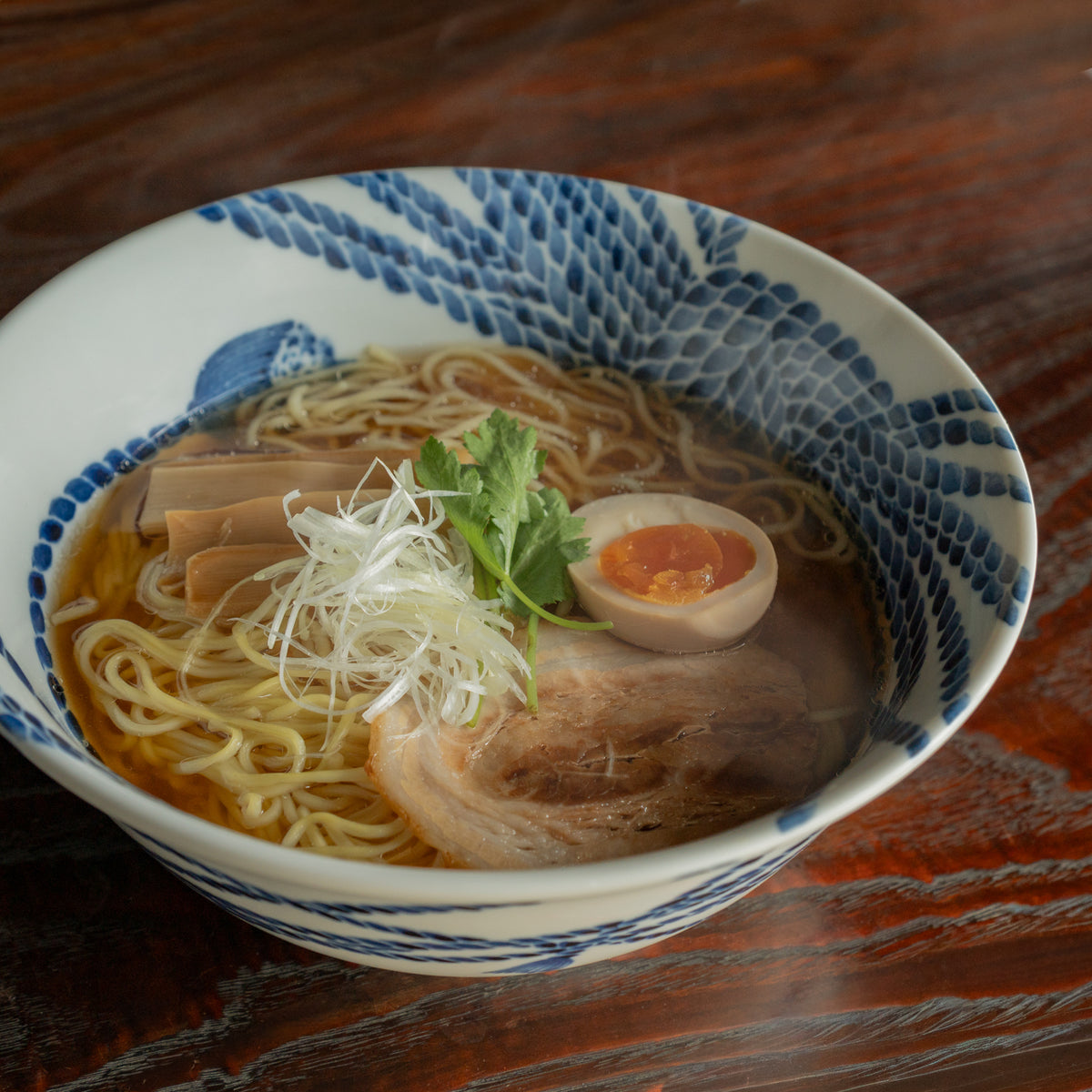Cobalt Knot Ramen Bowl 8.9 in