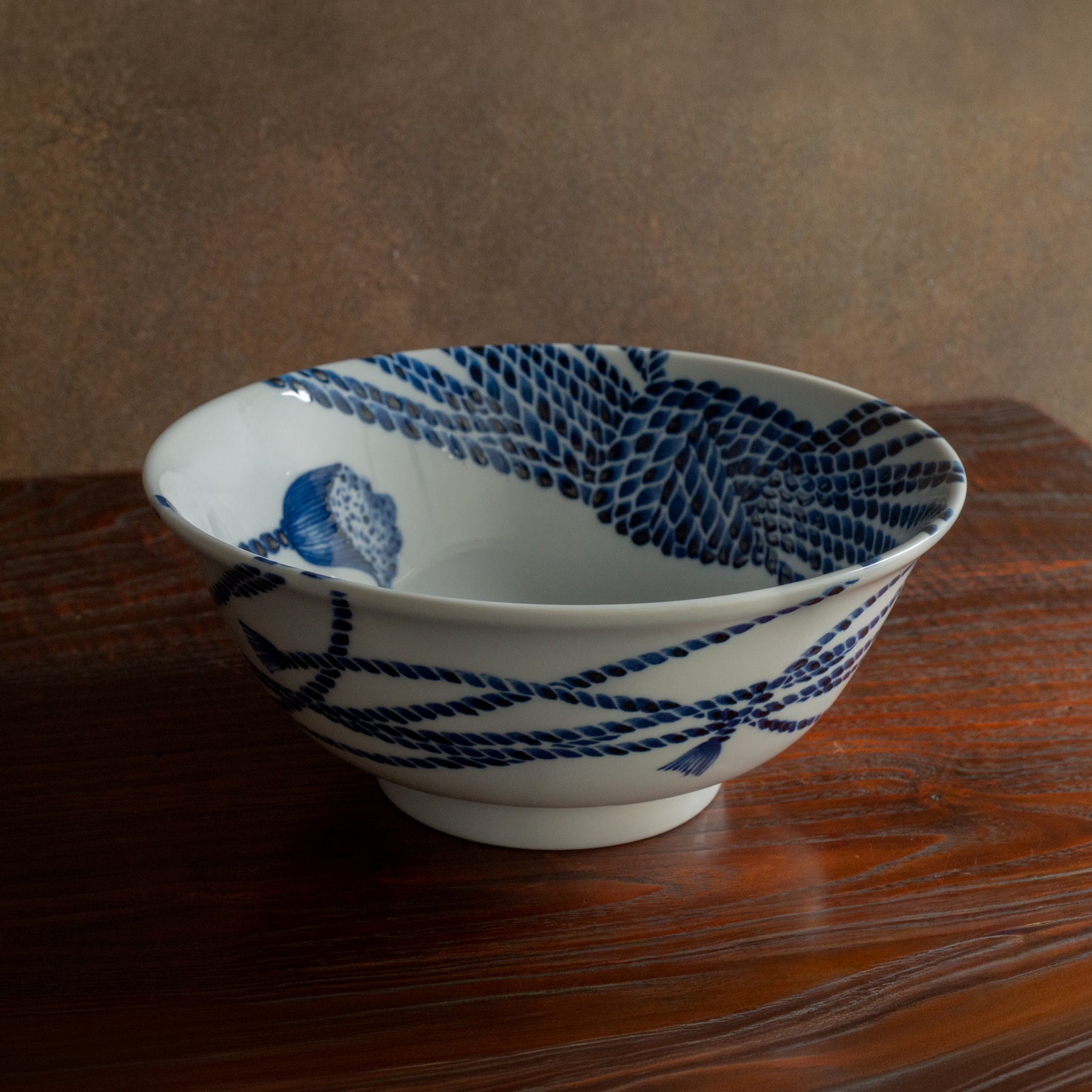 Cobalt Knot Ramen Bowl 8.9 in