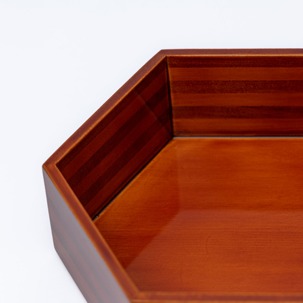 Golden Amber Hexagonal Jubako Bento Box