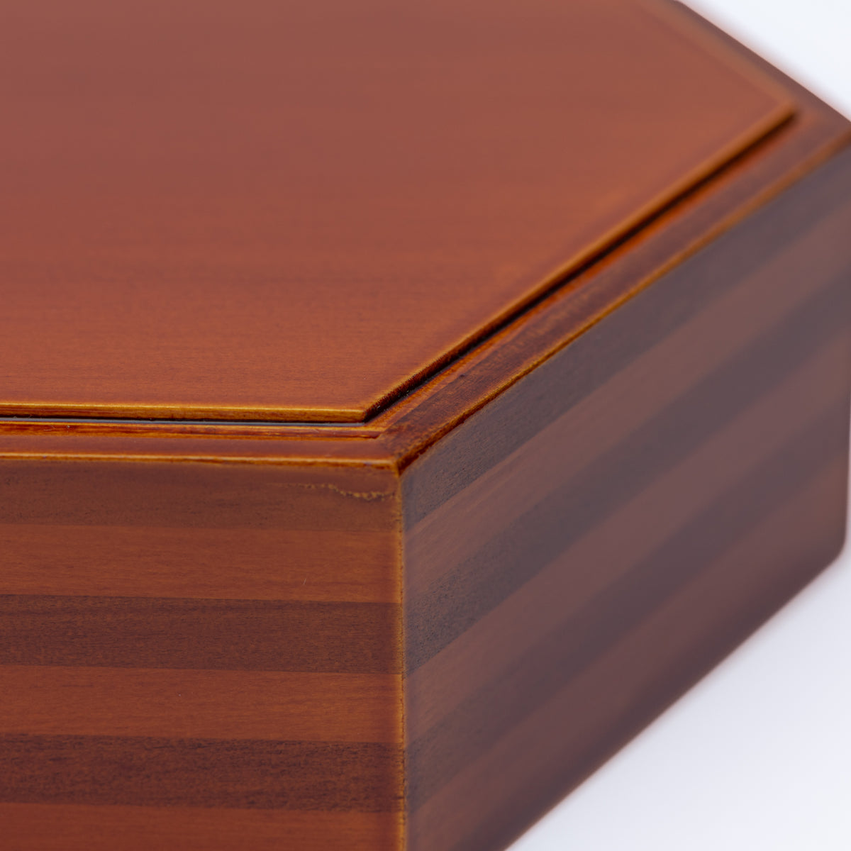 Golden Amber Hexagonal Jubako Bento Box