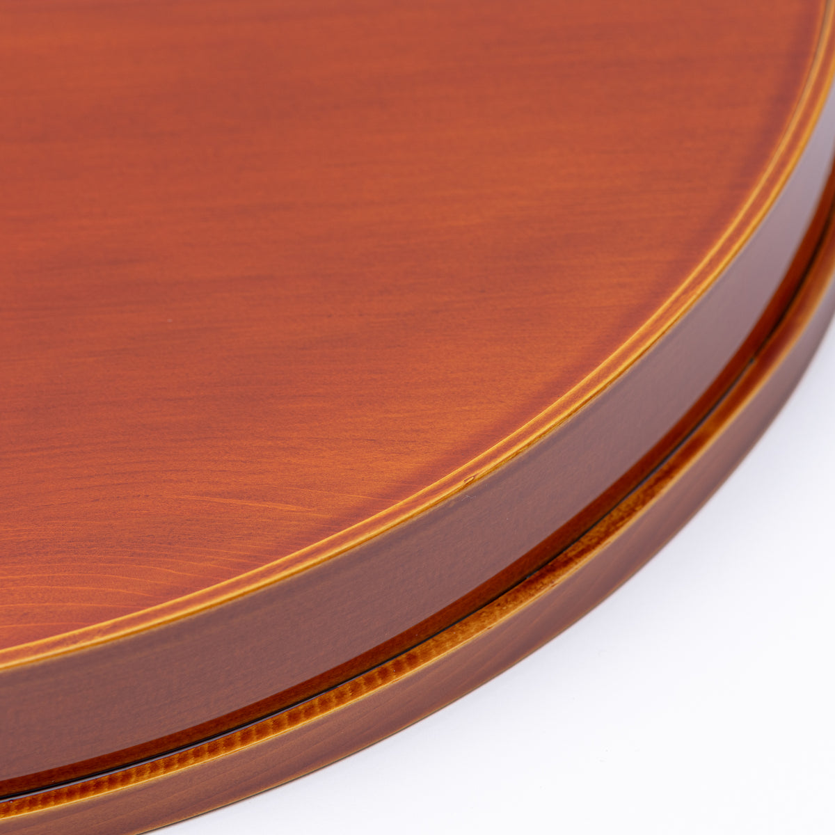 Golden Amber Bentwood Round Tray