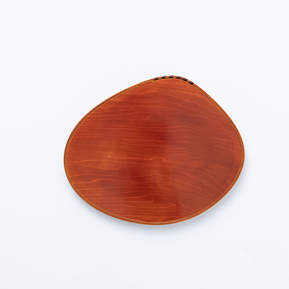 Golden Amber Clam-Shaped Tray