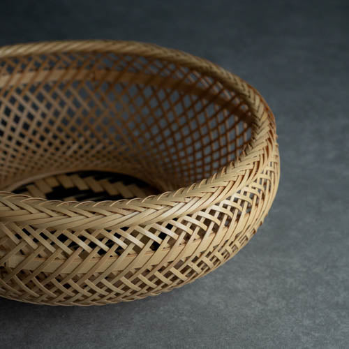 Fine Weave Bamboo Basket