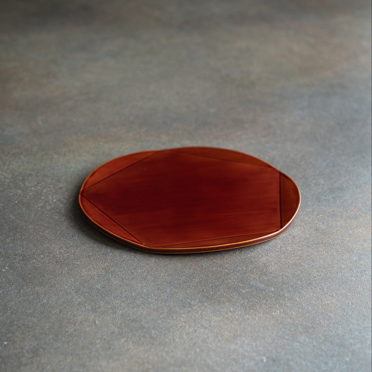 Golden Amber Plum Blossom Side Plate